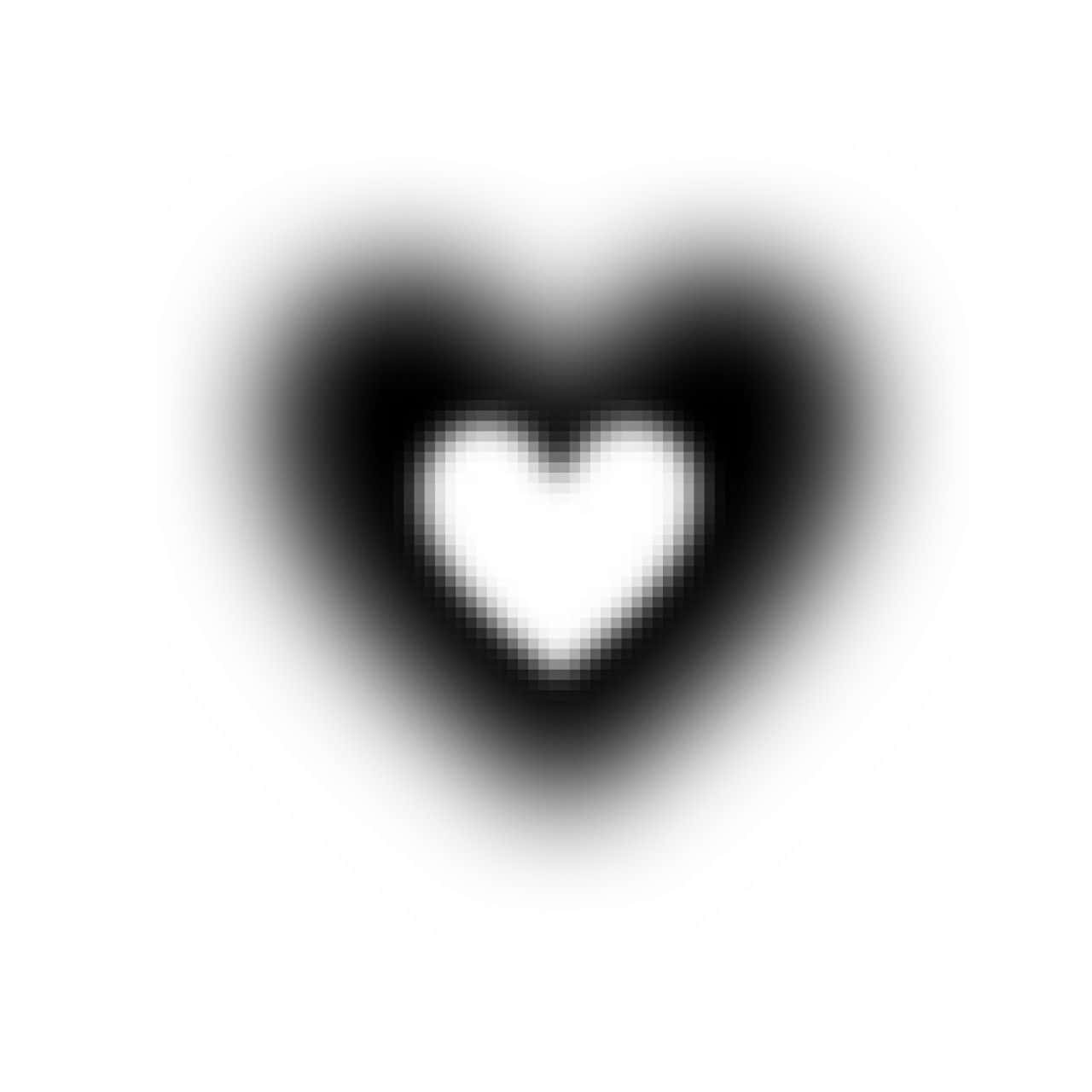 Black Aura, glowing white heart, pixelated core, HD Desktop Wallpaper