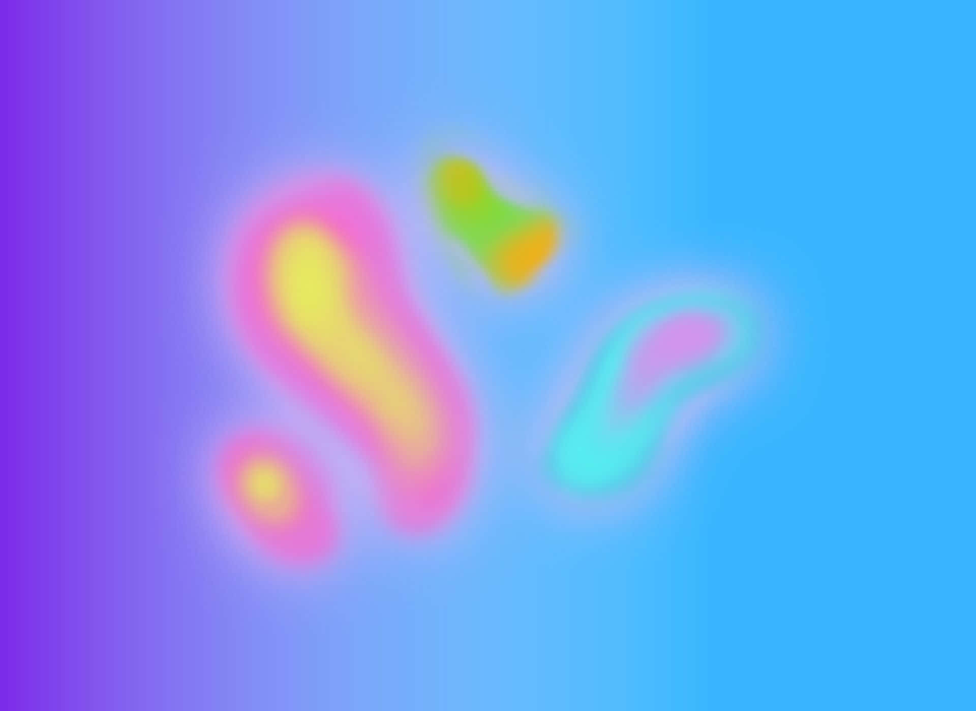 abstract colorful aura background, vibrant abstract shapes, gradient purple to blue background, Full HD Desktop Wallpaper