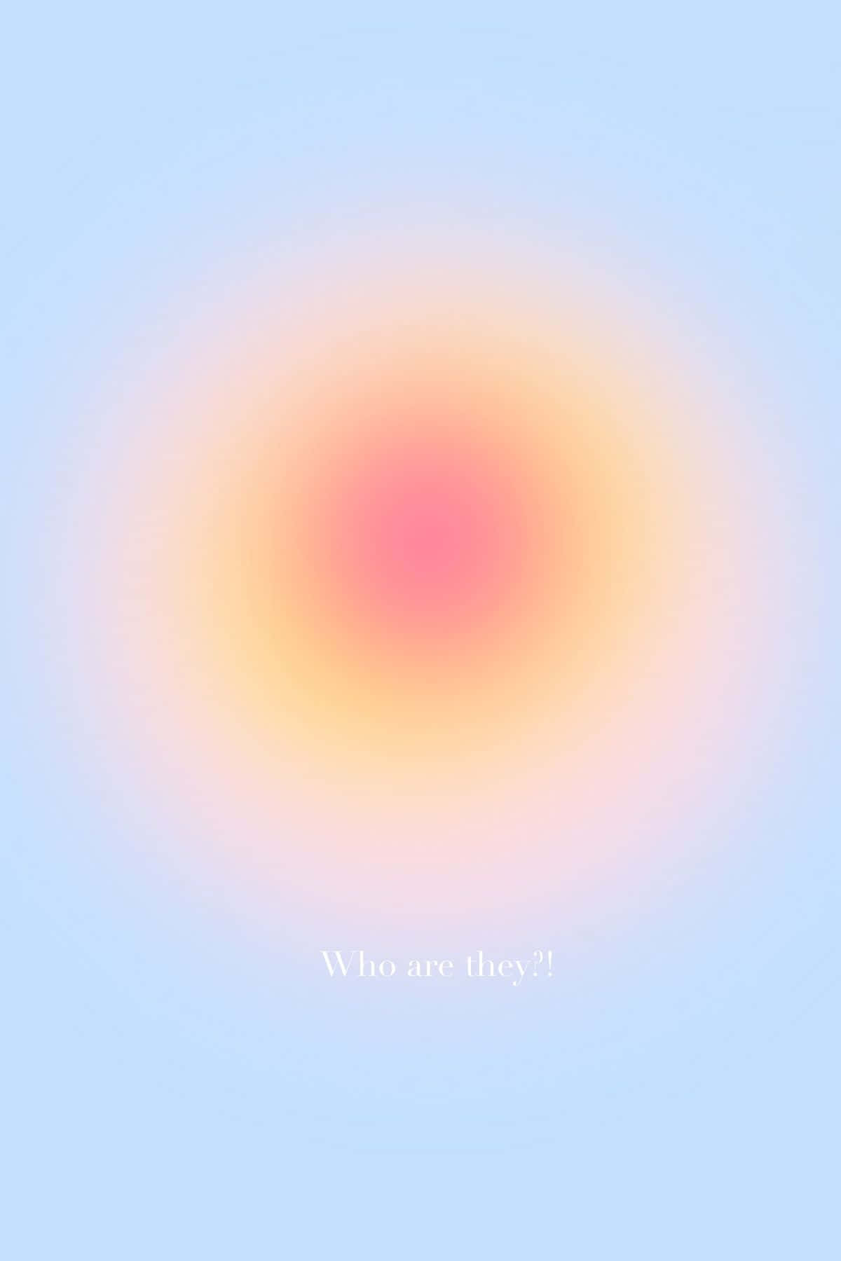 Aura Color, warm pink, pale blue, HD Phone Wallpaper