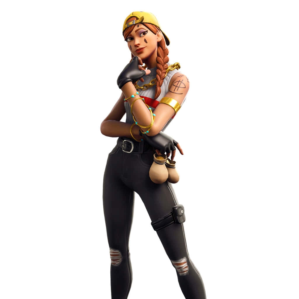 Fortnite, Aura Skin, cool outfit, SD Desktop Wallpaper