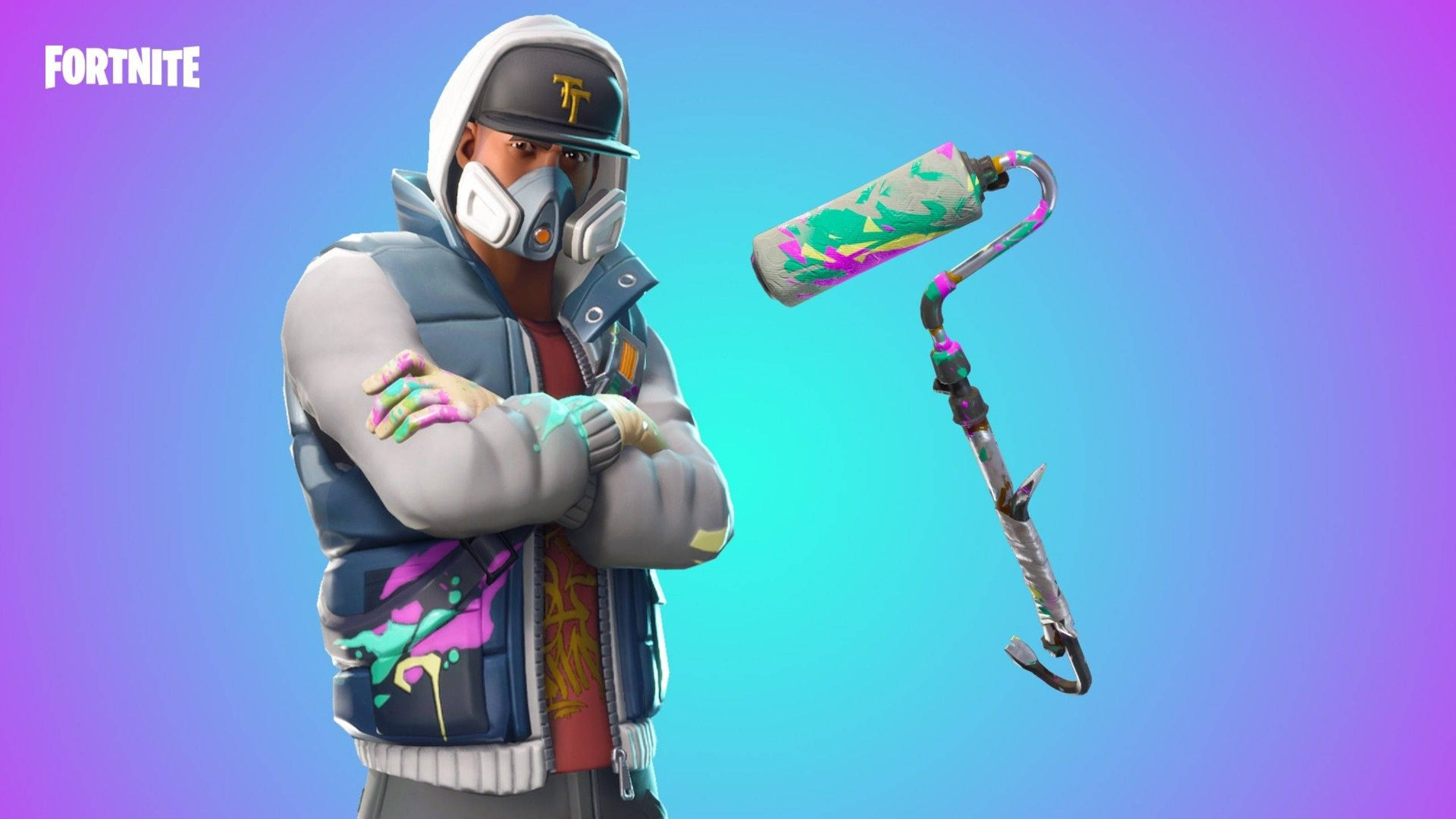 Fortnite, hoodie, mask, 2K Desktop Wallpaper