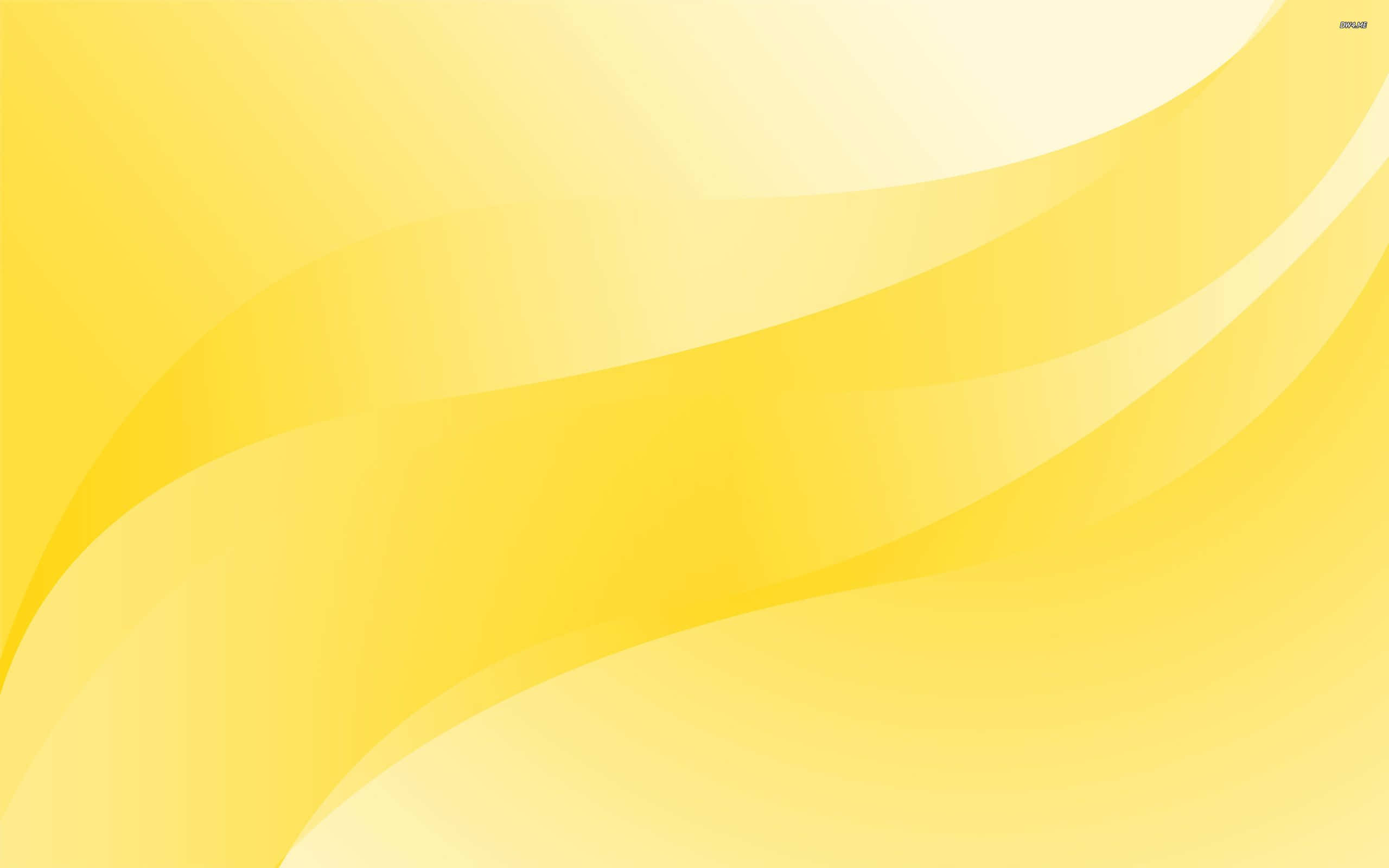 pastel yellow laptop, pastel blue background, soft flowing yellow waves, 2K Desktop Wallpaper