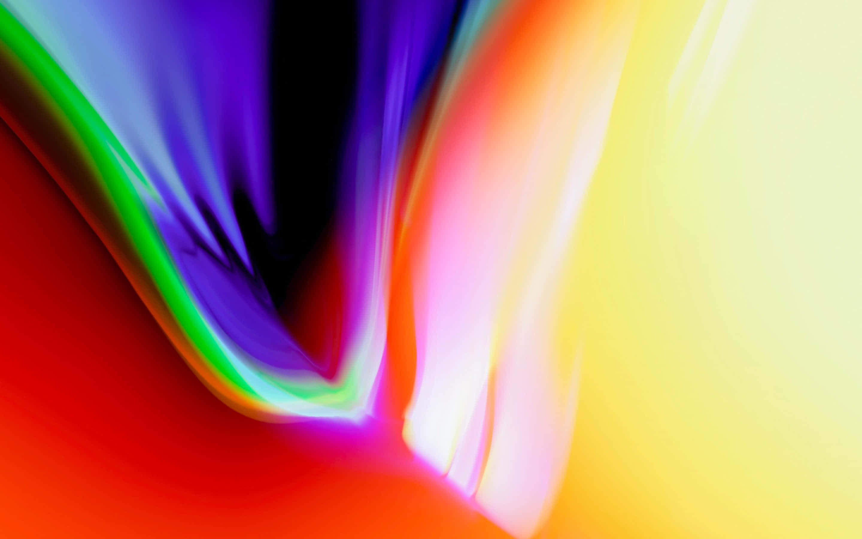 colorful abstract aura background, rainbow colors, smooth gradient, 2K Desktop Wallpaper