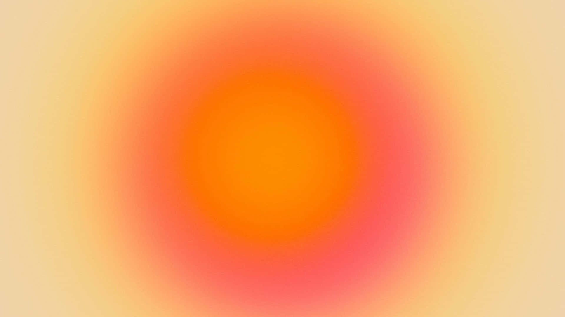Aura Macbook, warm orange pink and yellow hues, soft abstract circle, Full HD Desktop Wallpaper