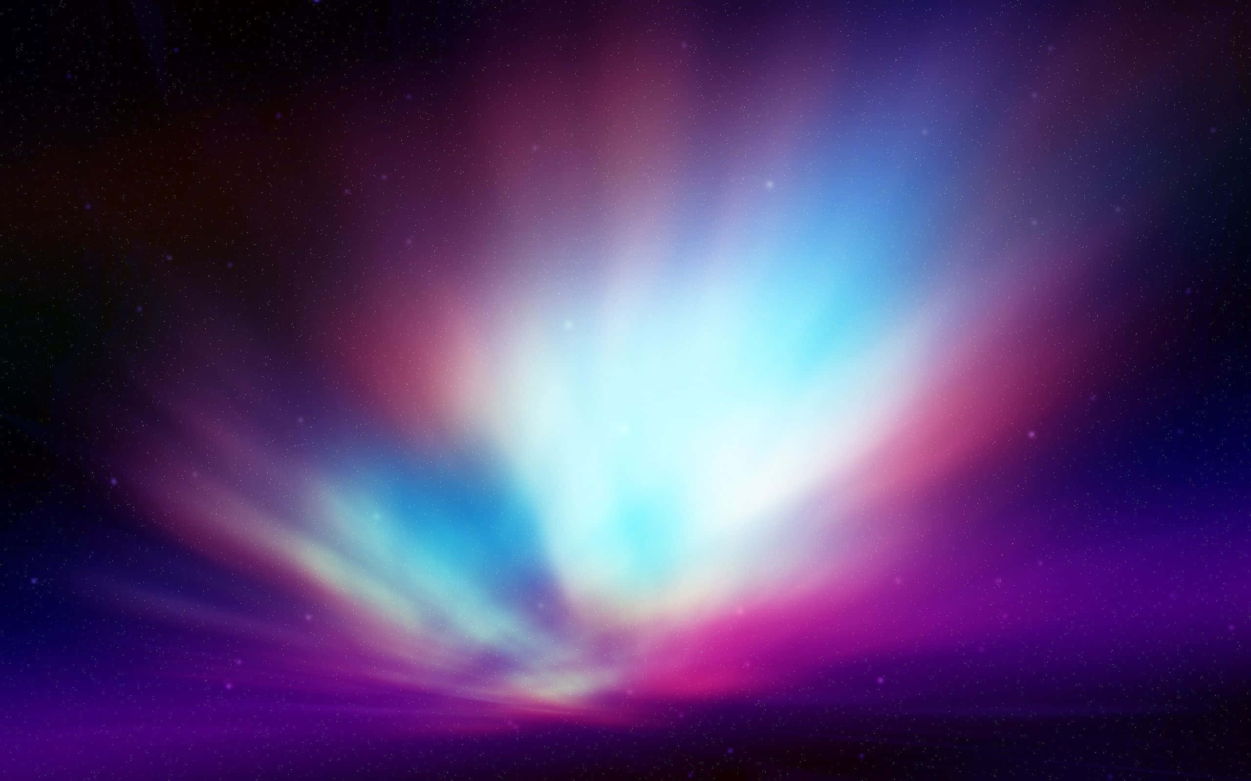 Aurora borealis, blue, pink, 2K Desktop Wallpaper