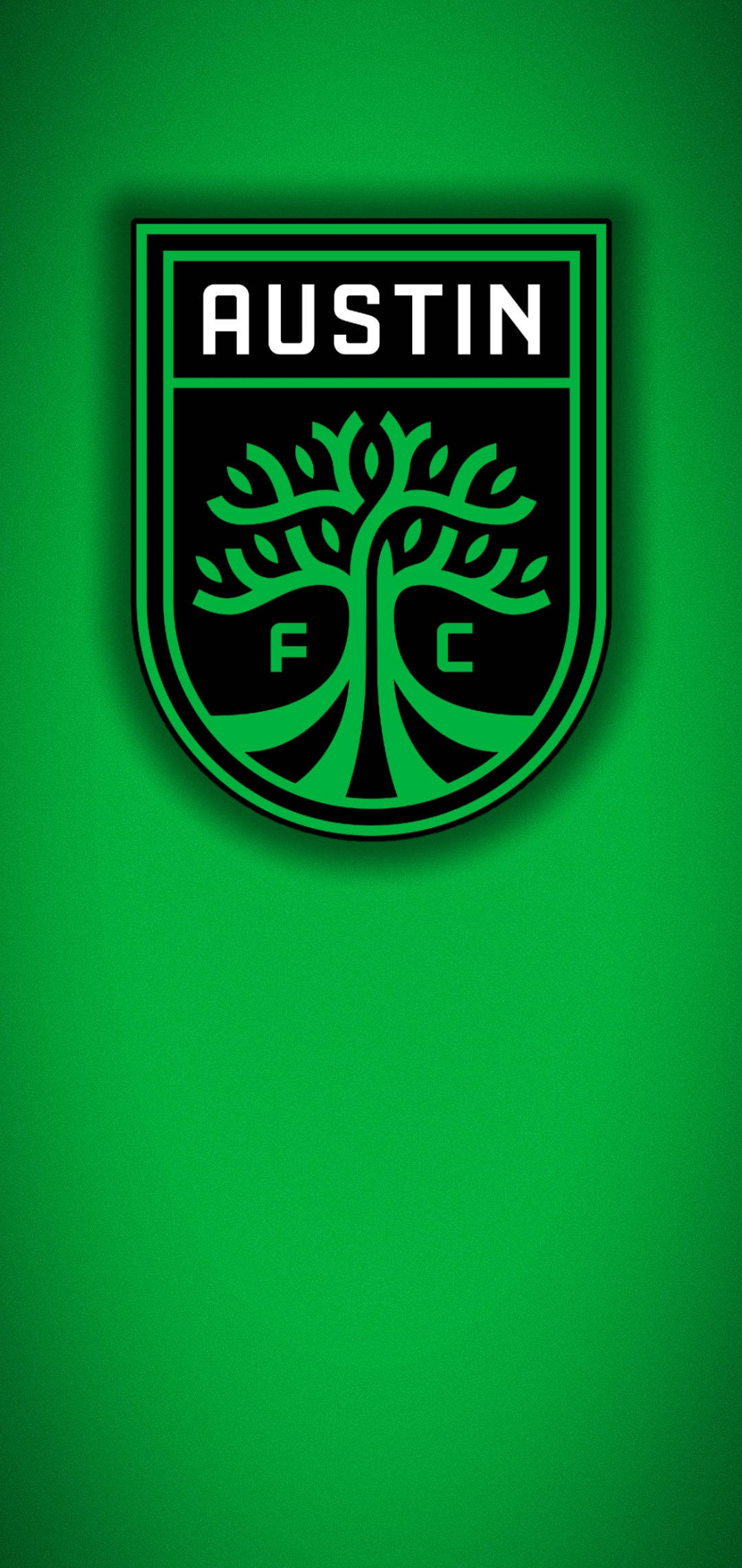 Austin FC, soccer league, green logo, Full HD Phone Wallpaper