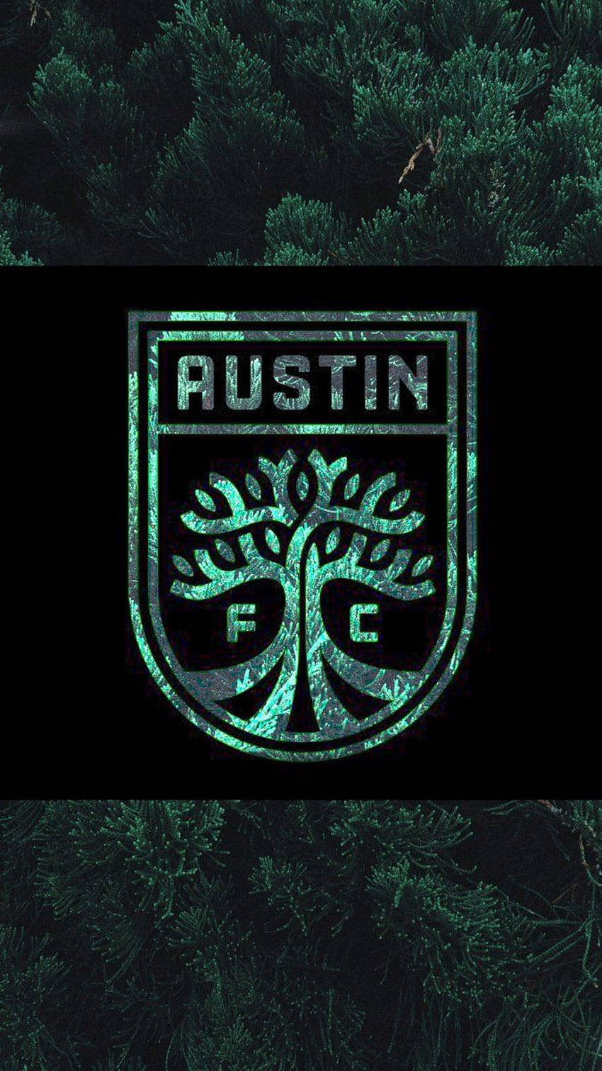 Austin FC, teal, dark pine forest, HD Phone Wallpaper