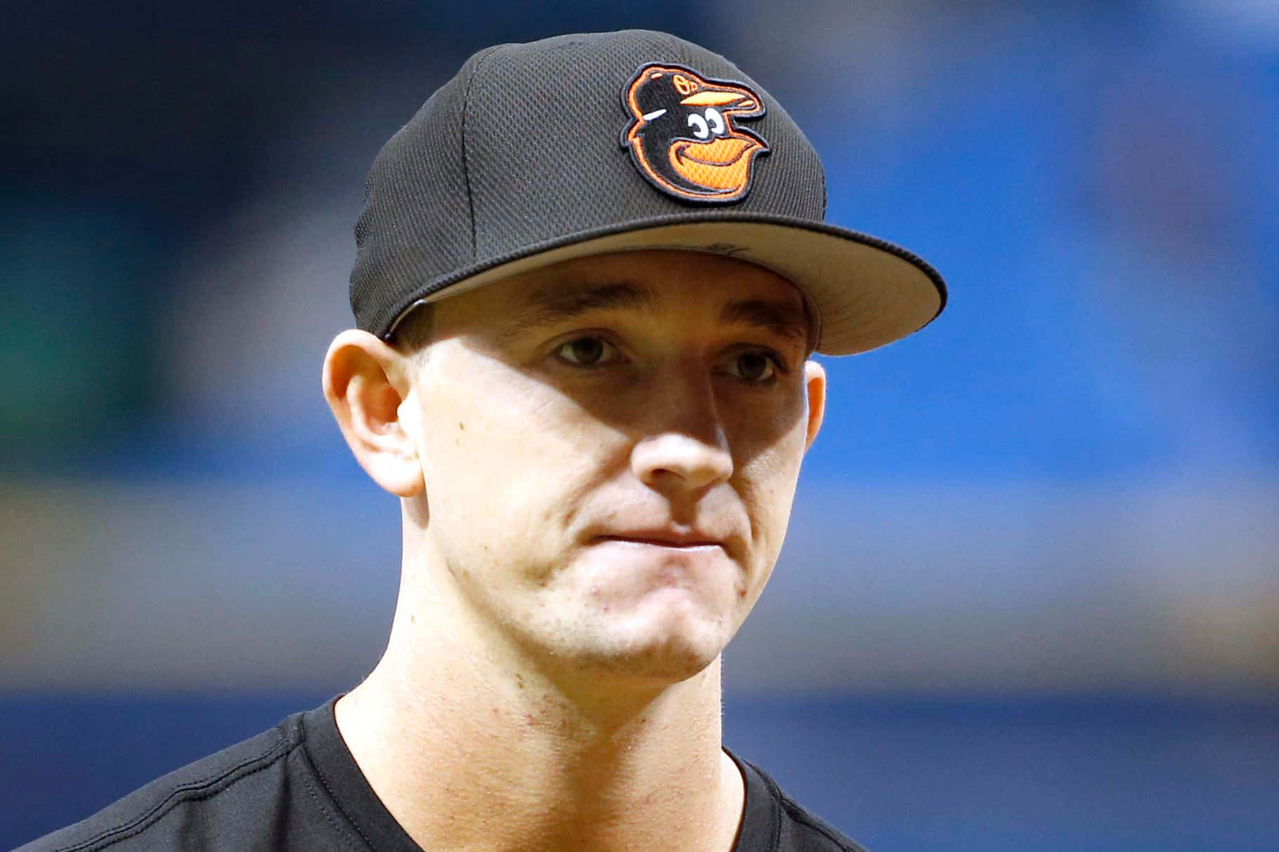 Austin Hays, black cap, orange bird logo, HD Desktop Wallpaper