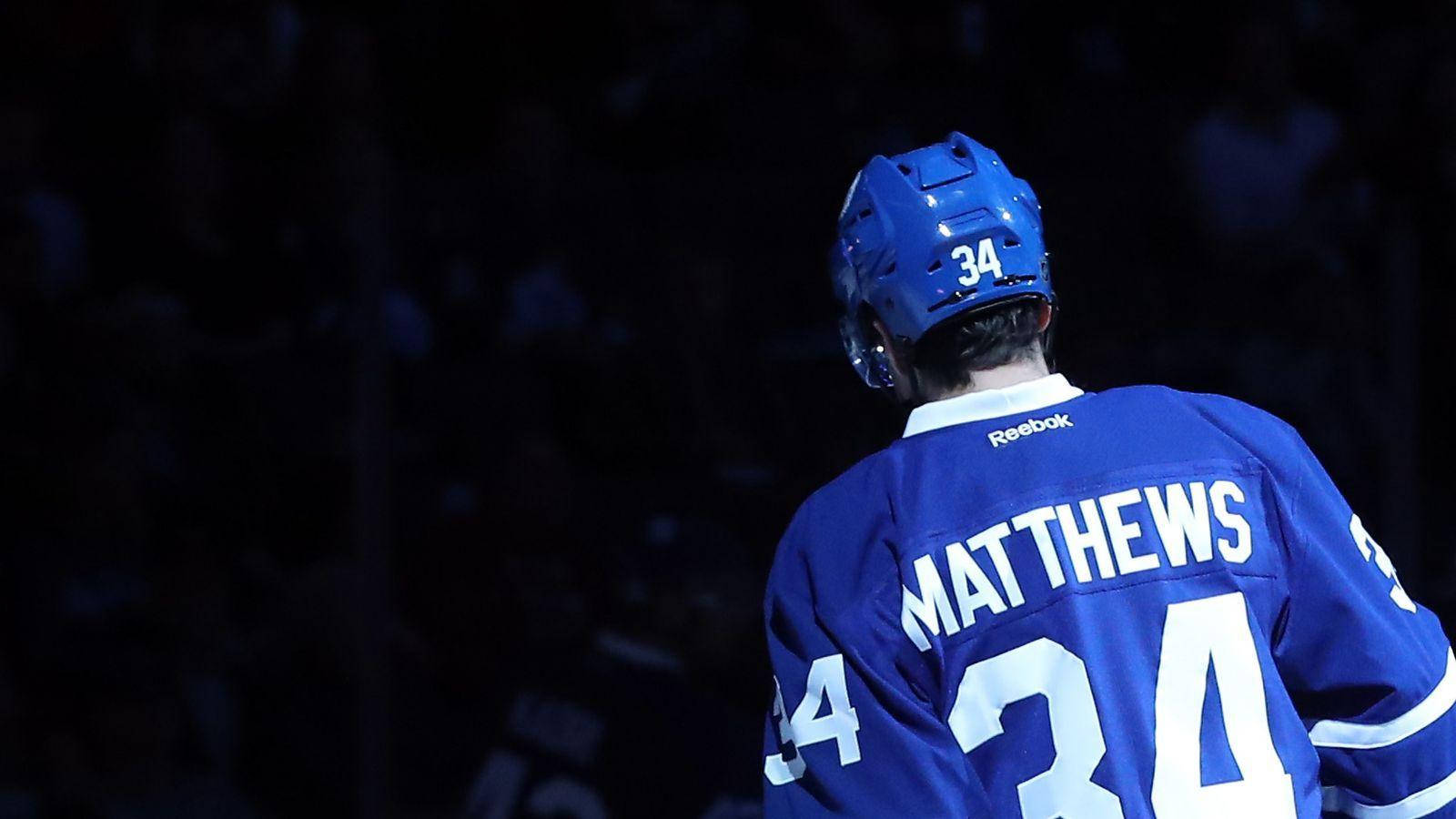 Auston Matthews, blue jersey, number 34, HD Desktop Wallpaper