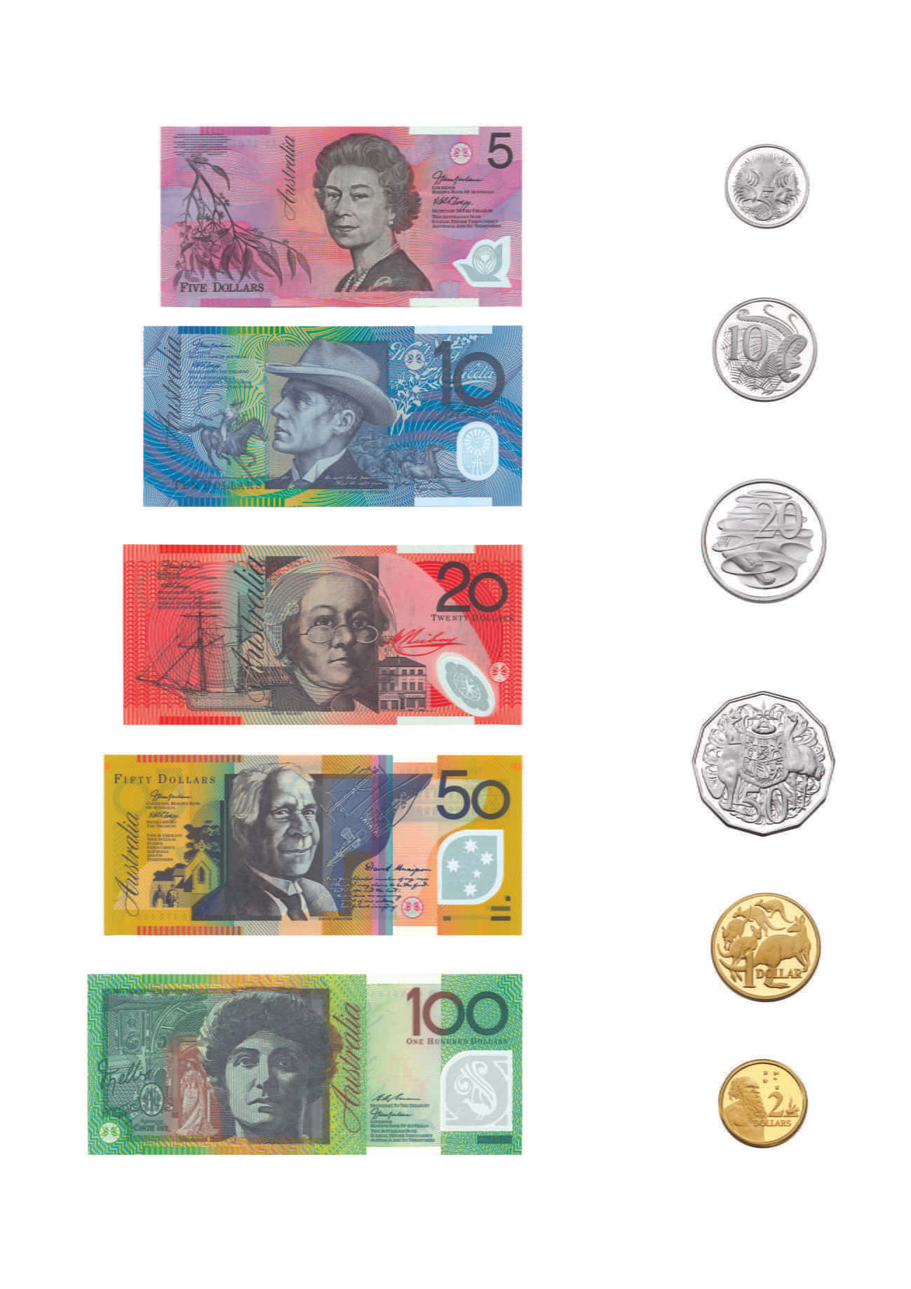 Australian Dollar, currency notes, coins, HD Phone Wallpaper
