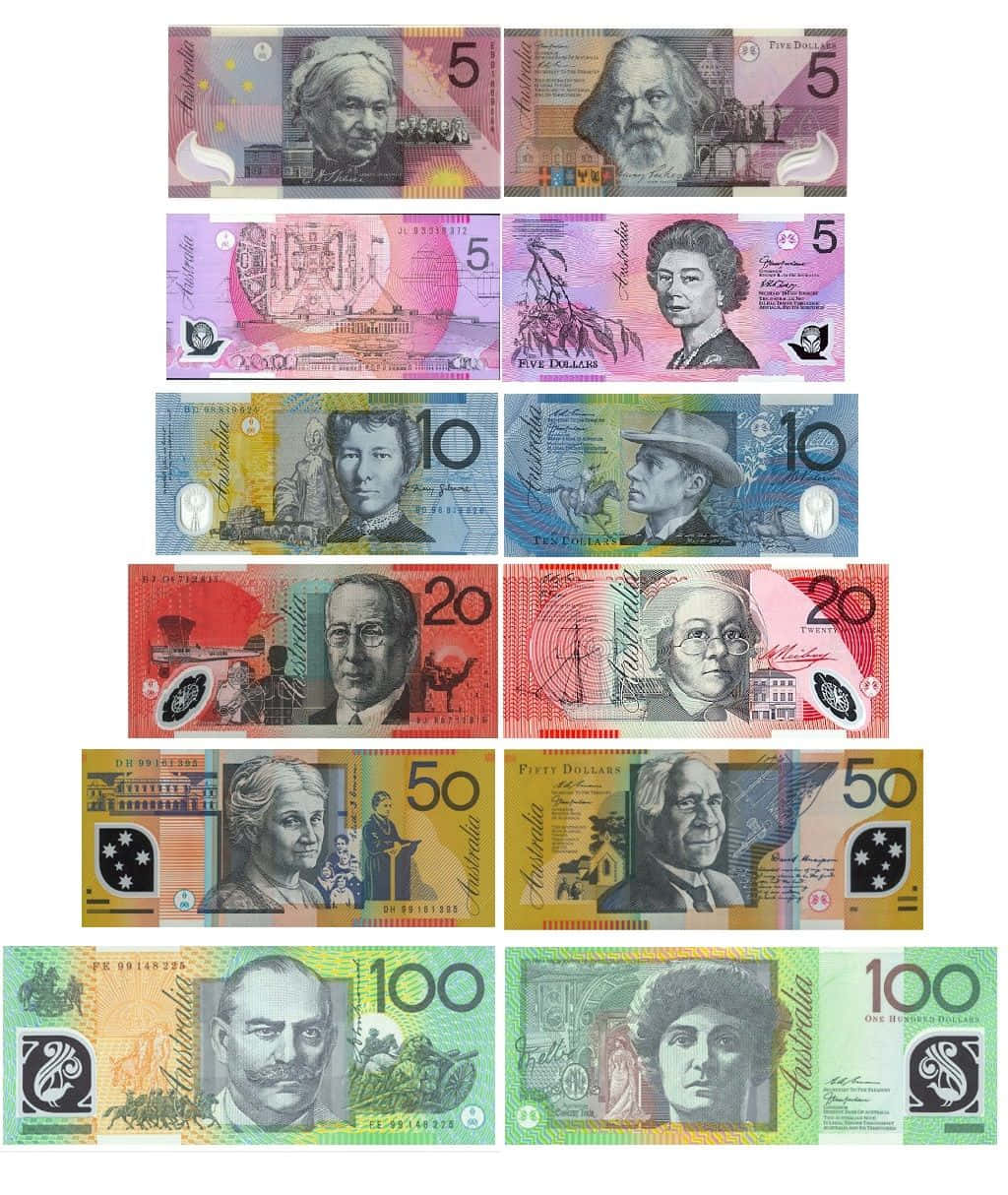 Australian Dollar, 5 dollars, 10 dollars, SD Phone Wallpaper