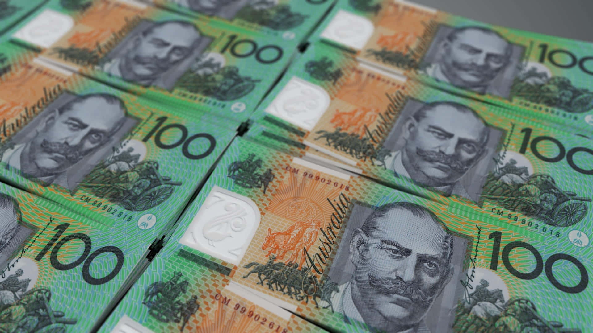 Australian Dollar, 100-dollar bills, portrait, Full HD Desktop Wallpaper