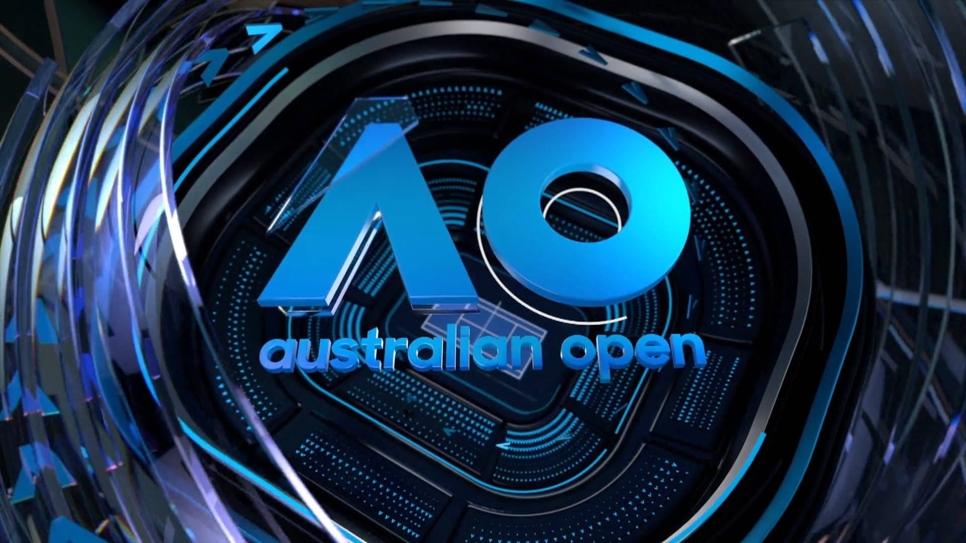 Australian Open, futuristic, blue and black, Full HD Desktop Wallpaper