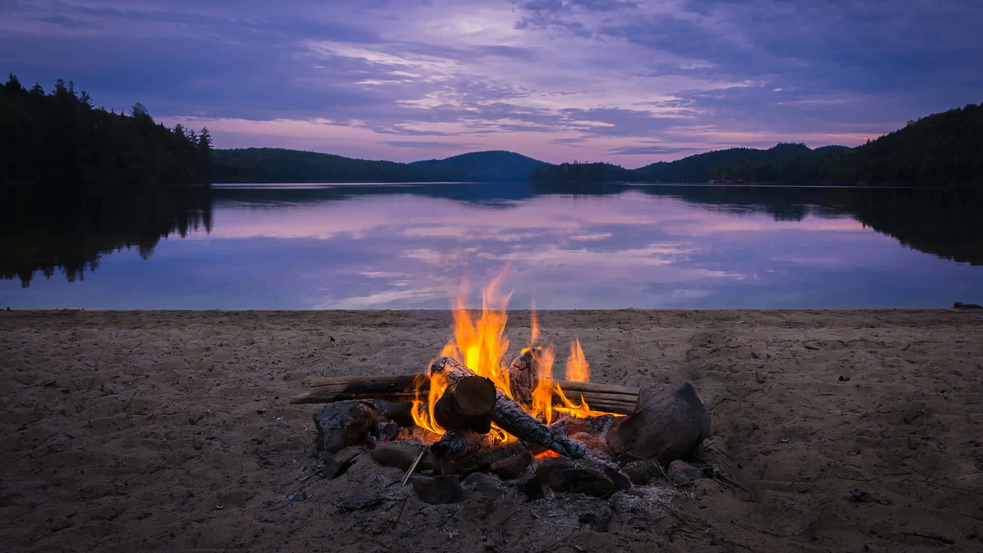 fall bonfire, 1920 x 1080, campfire, Full HD Desktop Wallpaper