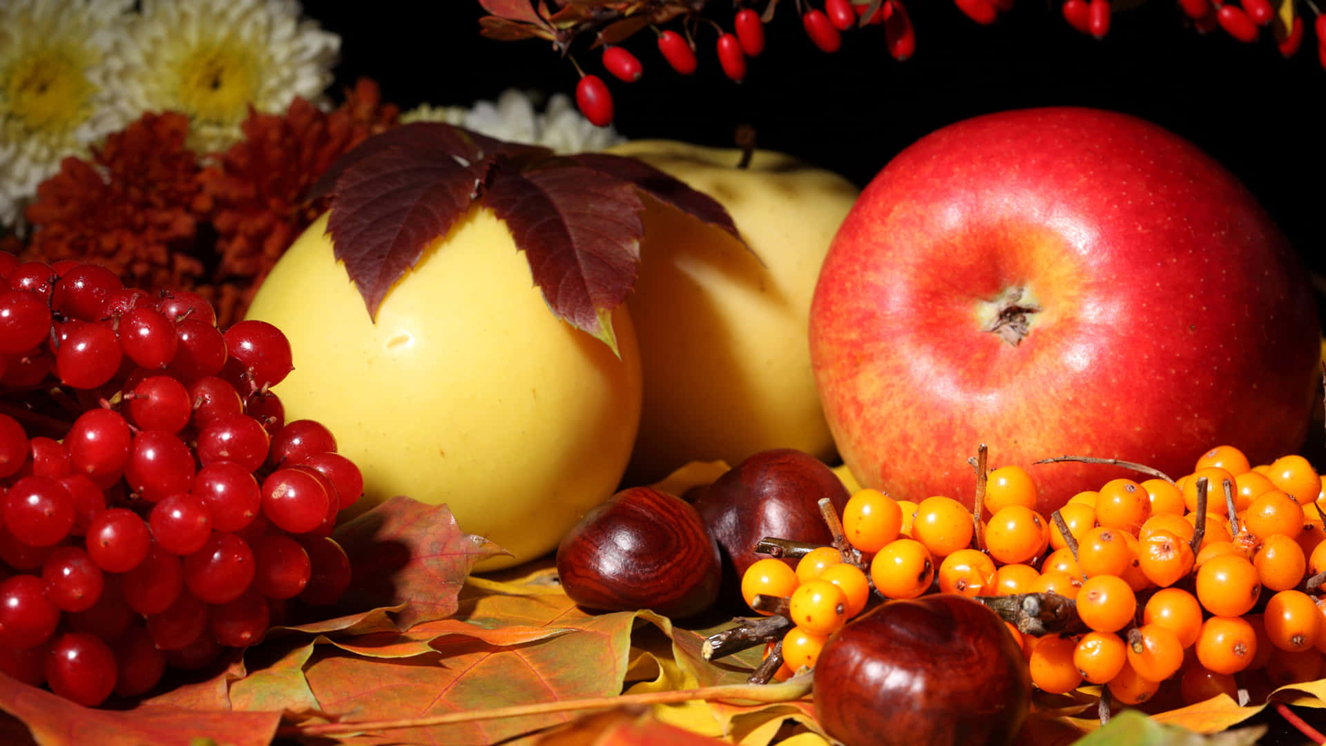 autumn food, rustic wooden table, red apples, Full HD Desktop Wallpaper
