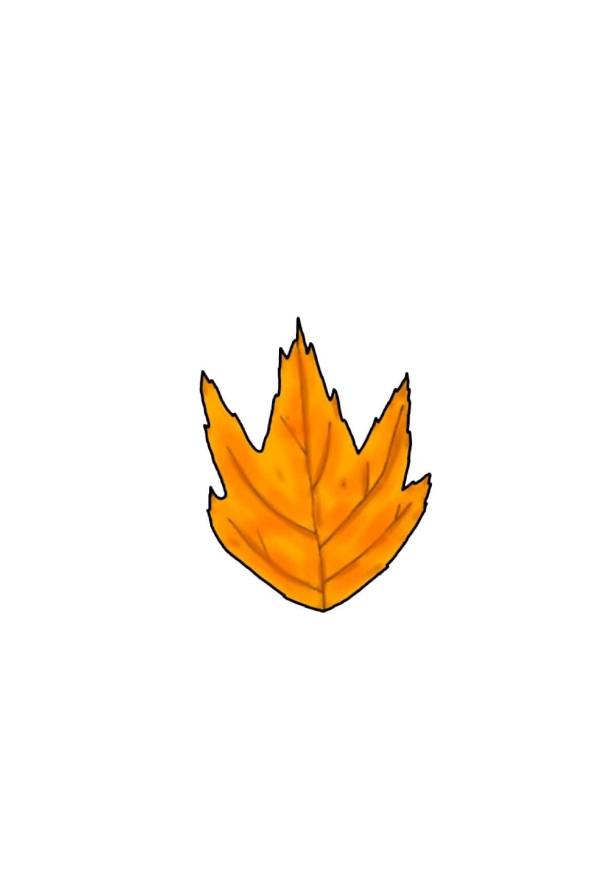 Autumn, iPhone 6 Plus, vibrant orange maple leaf, HD Phone Wallpaper