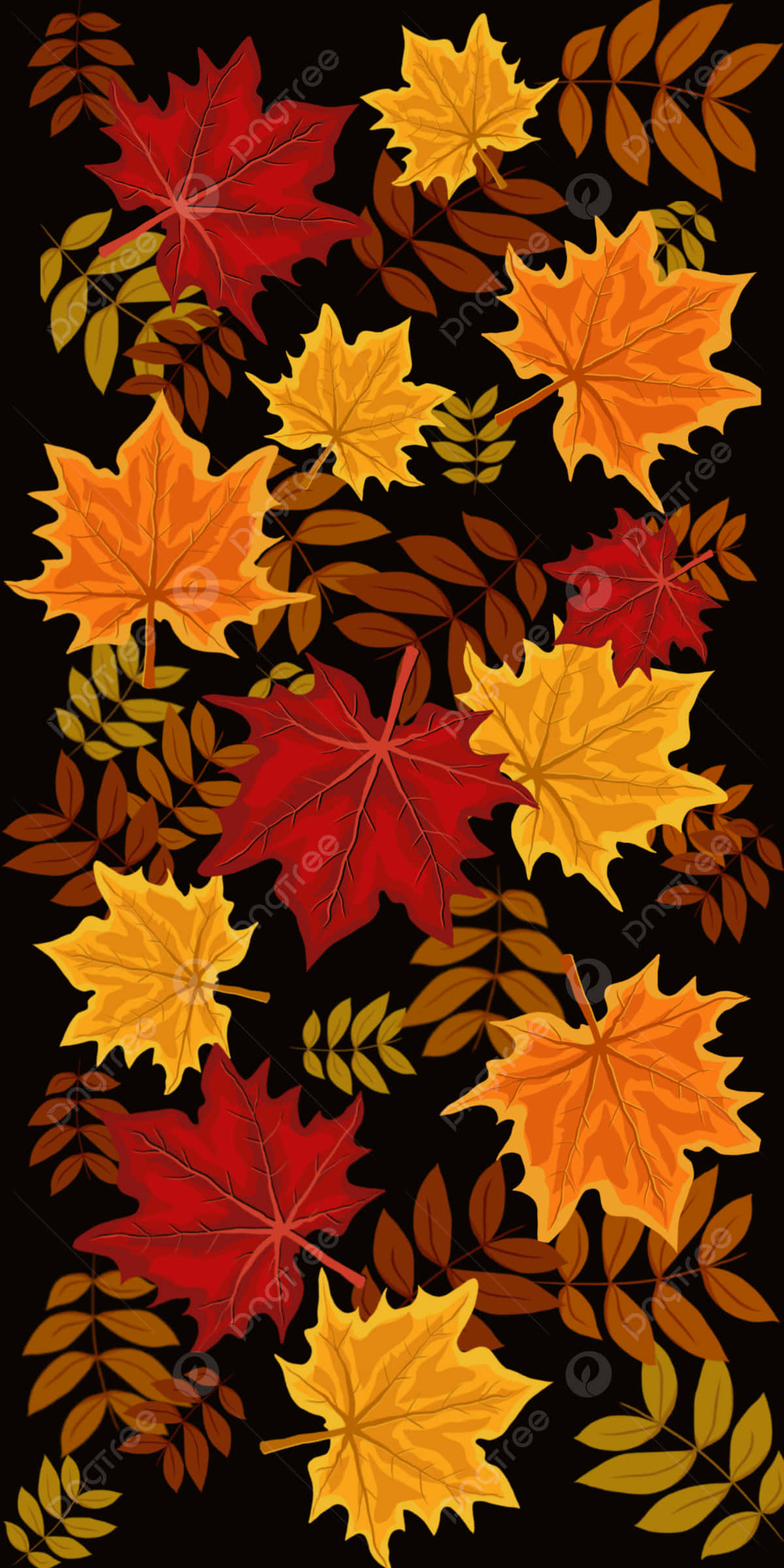autumn leaf, vibrant red, orange, Full HD Phone Wallpaper