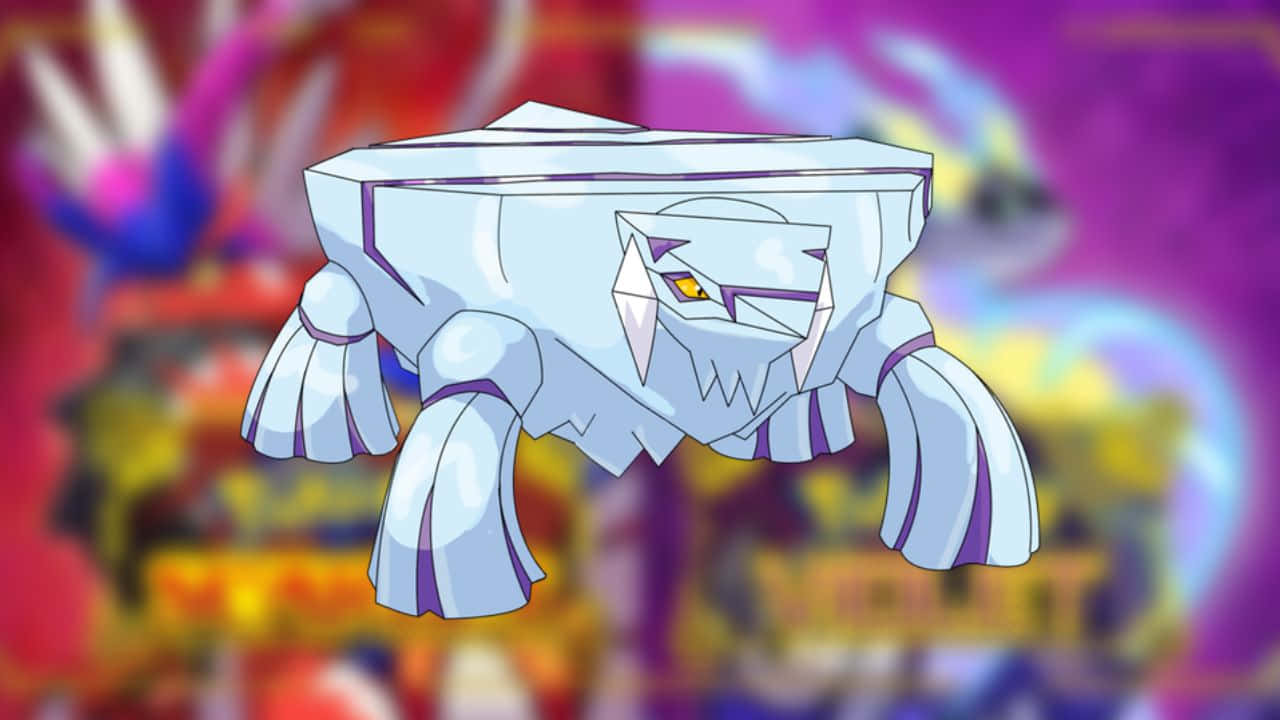 Avalugg, crystalline ice-type Pokémon, sharp geometric features, HD Desktop Wallpaper
