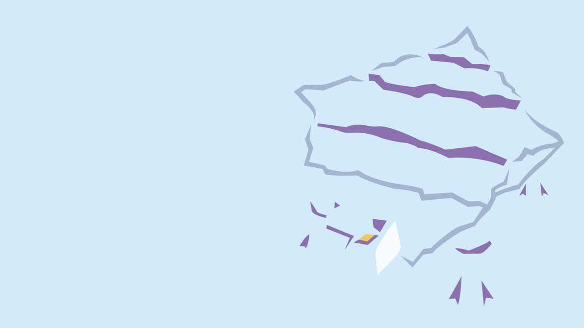 Avalugg, purple stripes, iceberg, SD Desktop Wallpaper
