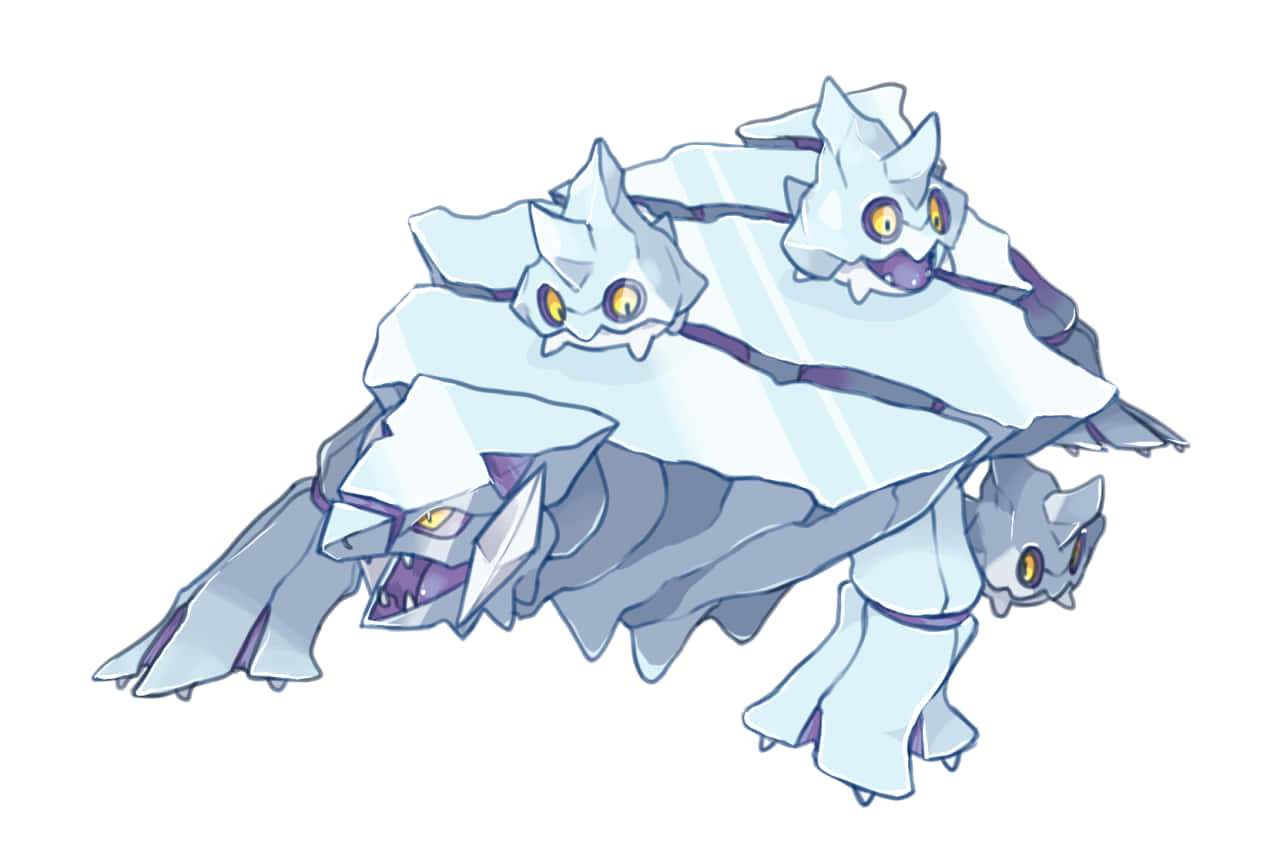 Avalugg, ice-type, four crystalline heads, HD Desktop Wallpaper
