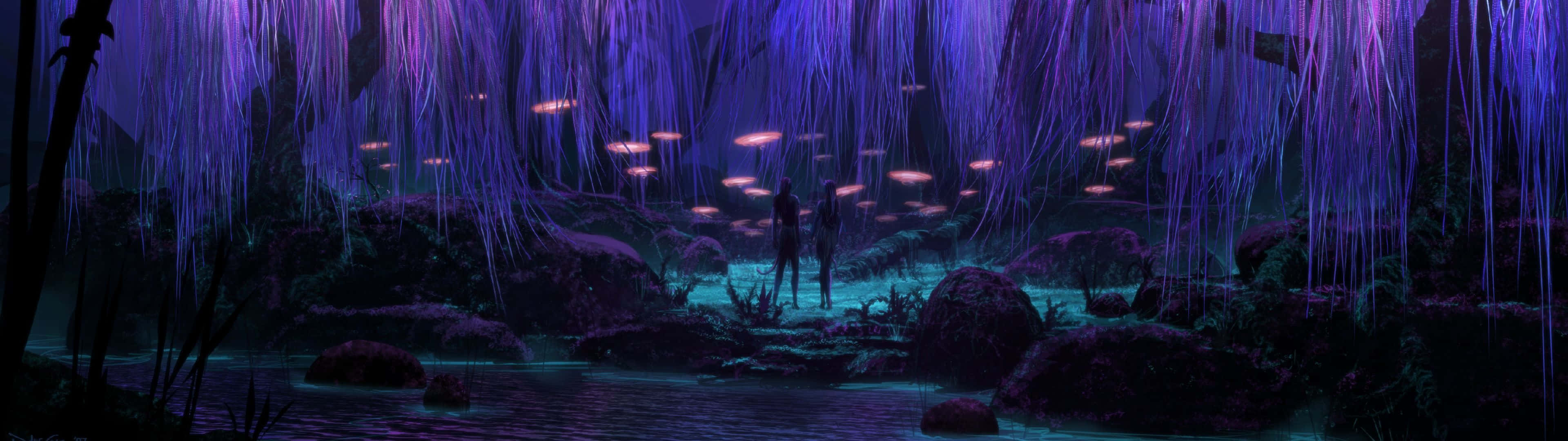 Avatar, Pandora, glowing alien forest, 4K Desktop Wallpaper