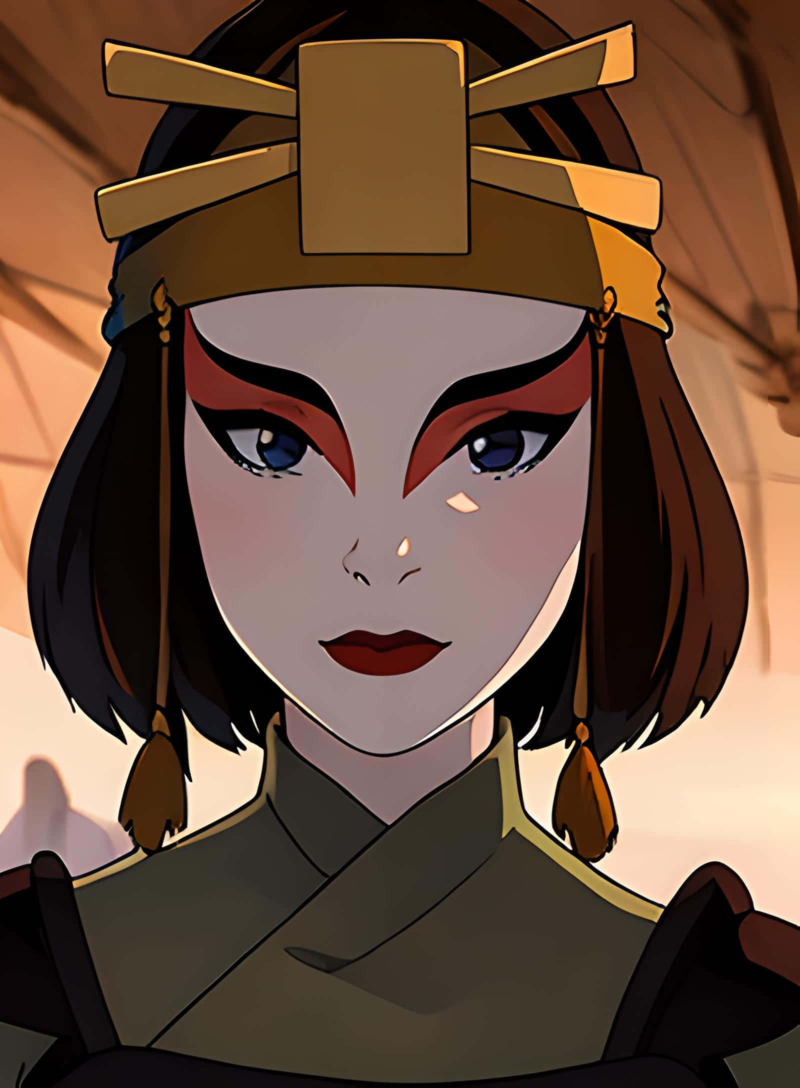Avatar The Last Airbender, Suki, gold headpiece, Full HD Phone Wallpaper
