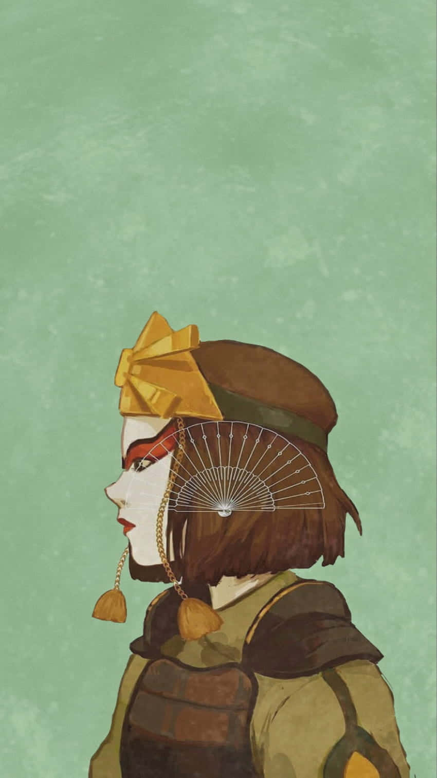 Suki, Avatar The Last Airbender, golden bow headpiece, HD Phone Wallpaper