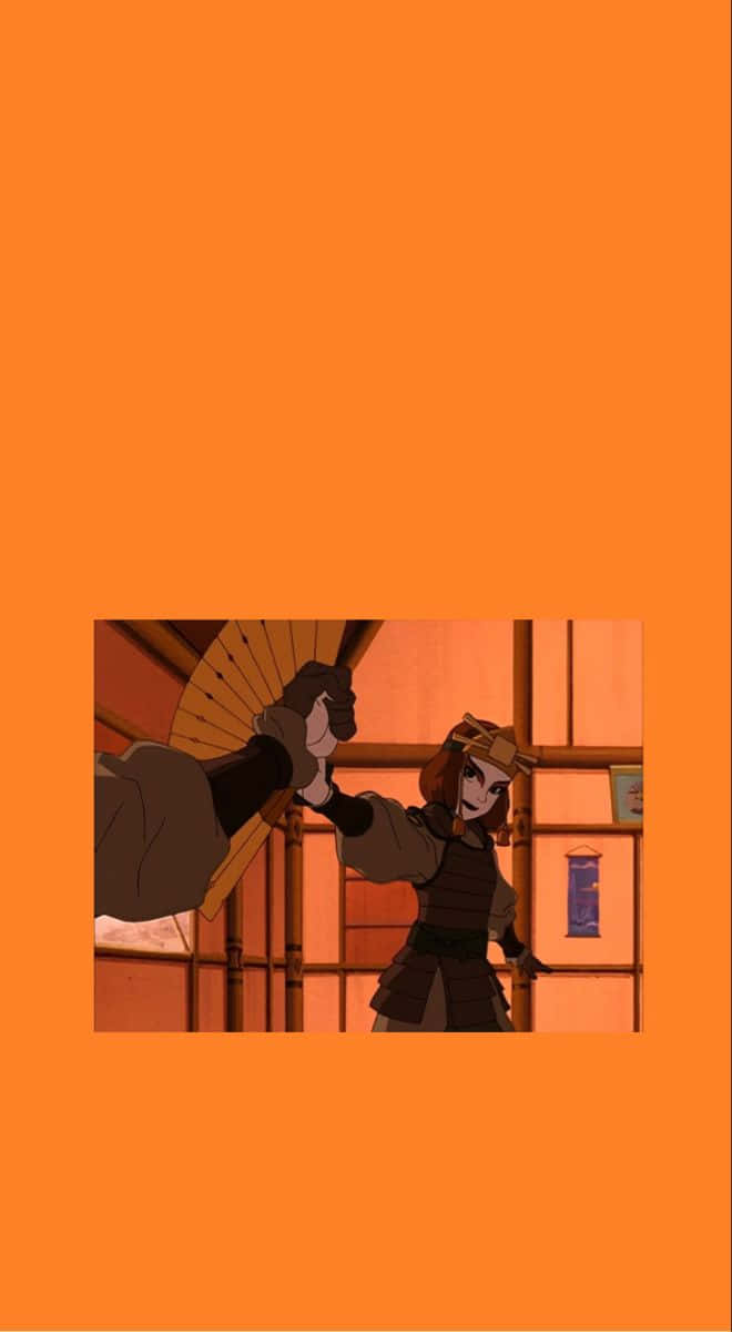 Suki, Avatar The Last Airbender, warrior stance, SD Phone Wallpaper