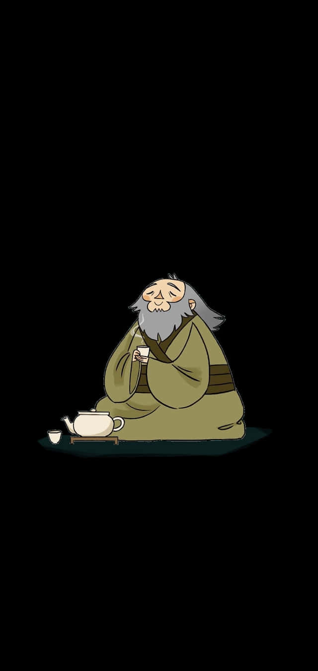 Uncle Iroh, contemplative tea time, gray beard, HD Phone Wallpaper
