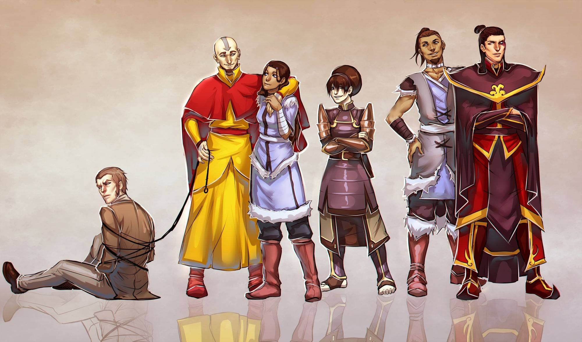Avatar: The Last Airbender, adult characters, animated characters, Full HD Desktop Wallpaper