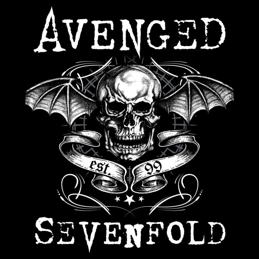 Avenged Sevenfold, iPhone, skull with bat wings, SD Desktop Wallpaper