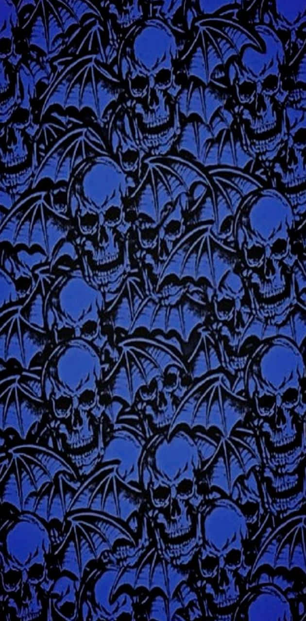 Avenged Sevenfold, black skulls, bats, HD Phone Wallpaper