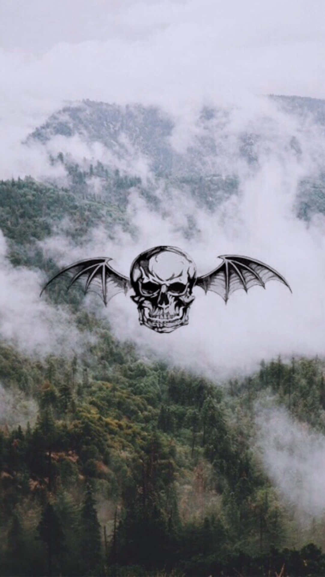 Avenged Sevenfold, iPhone, bat skull, Full HD Phone Wallpaper