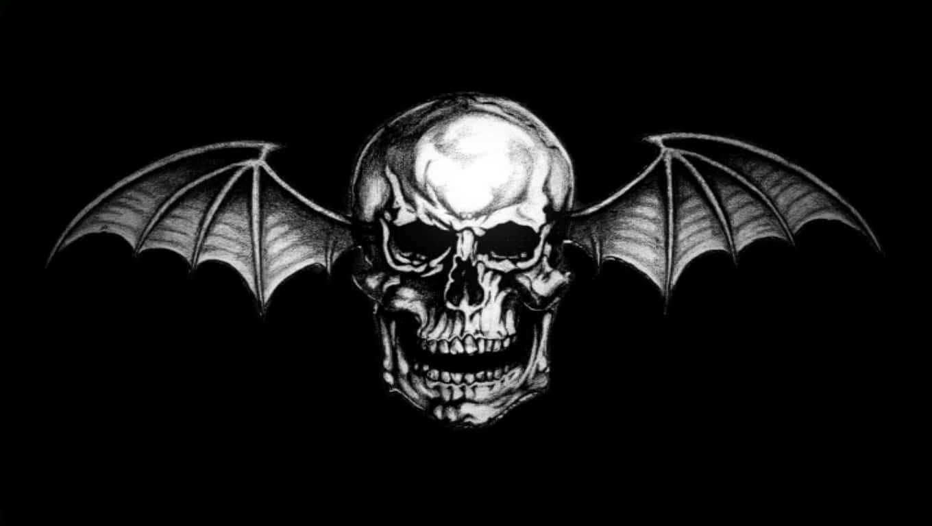Avenged Sevenfold, skull, bat wings, HD Desktop Wallpaper