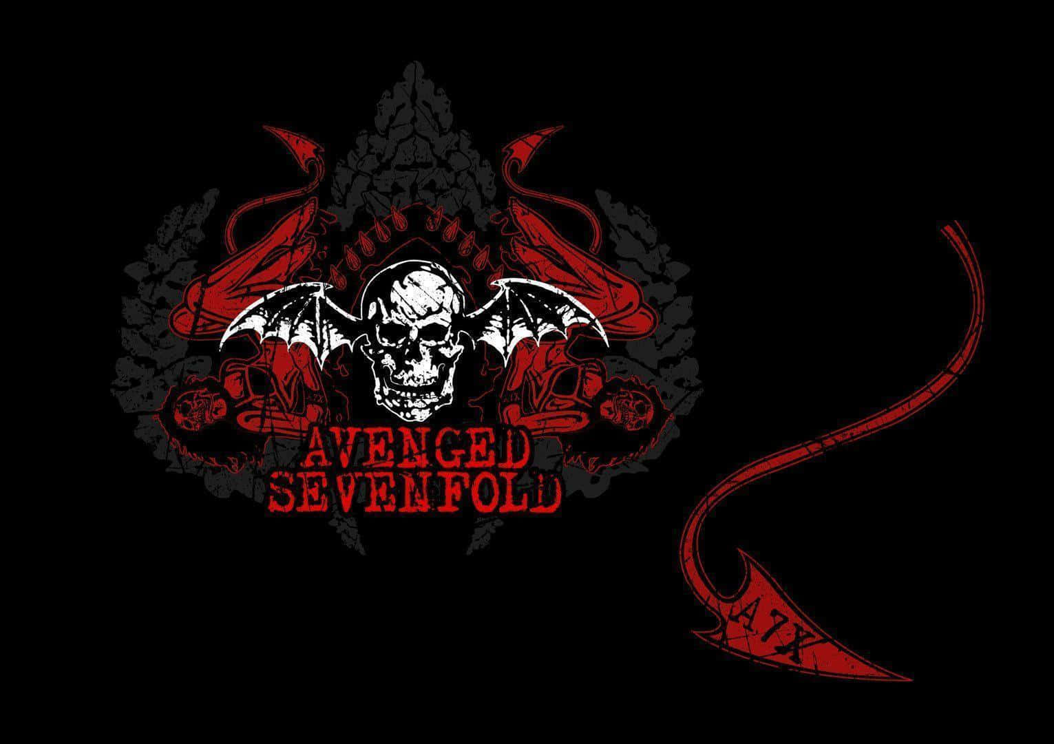 Avenged Sevenfold, white skull, bat wings, HD Desktop Wallpaper
