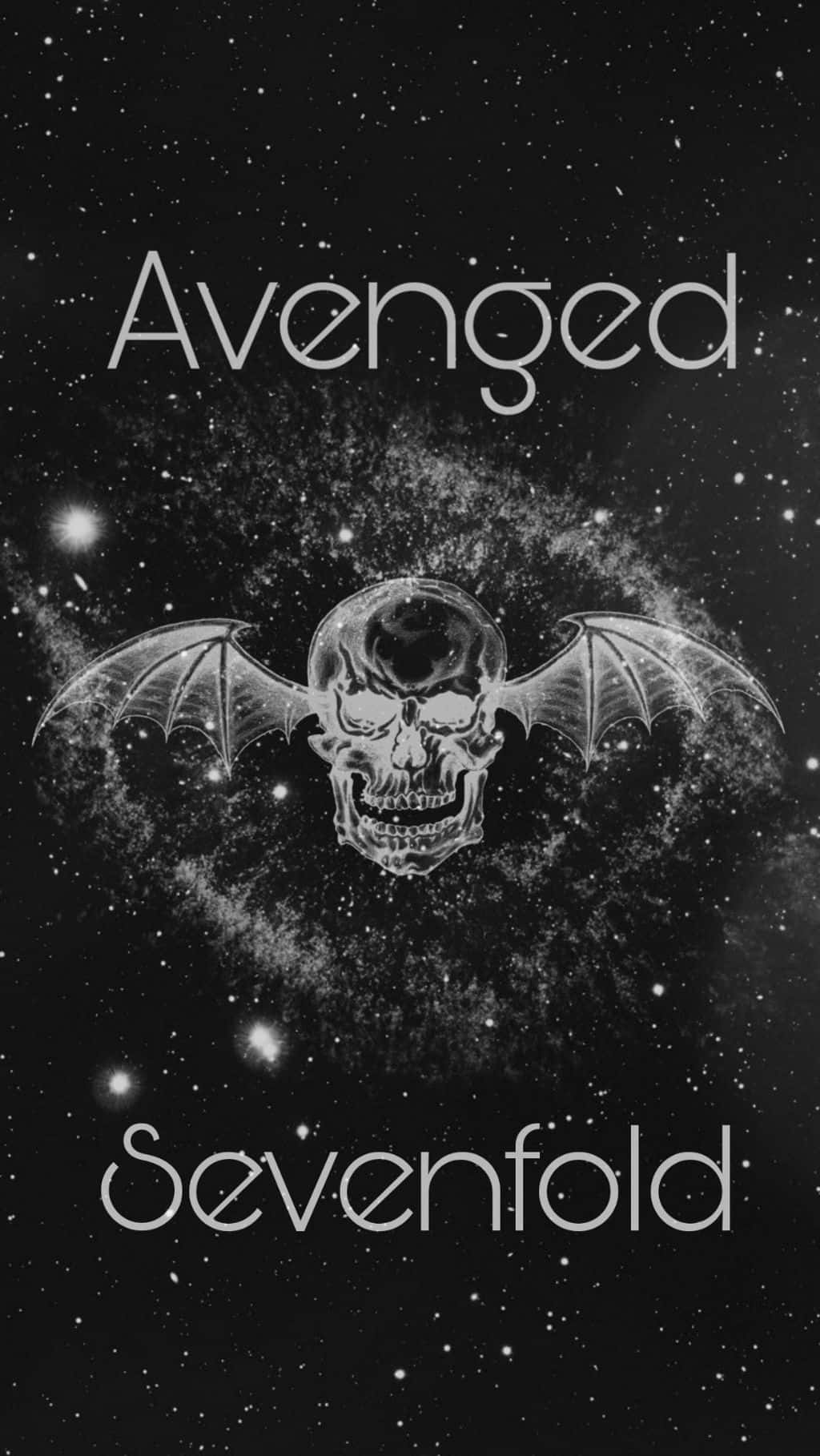 Avenged Sevenfold, bat-winged skull, starry cosmic void, HD Phone Wallpaper