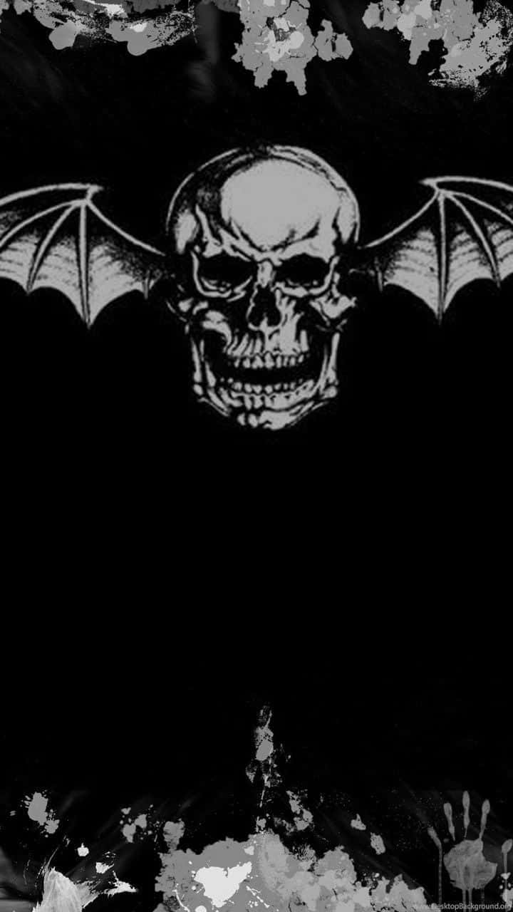 Avenged Sevenfold, bat skull, spread wings, HD Phone Wallpaper