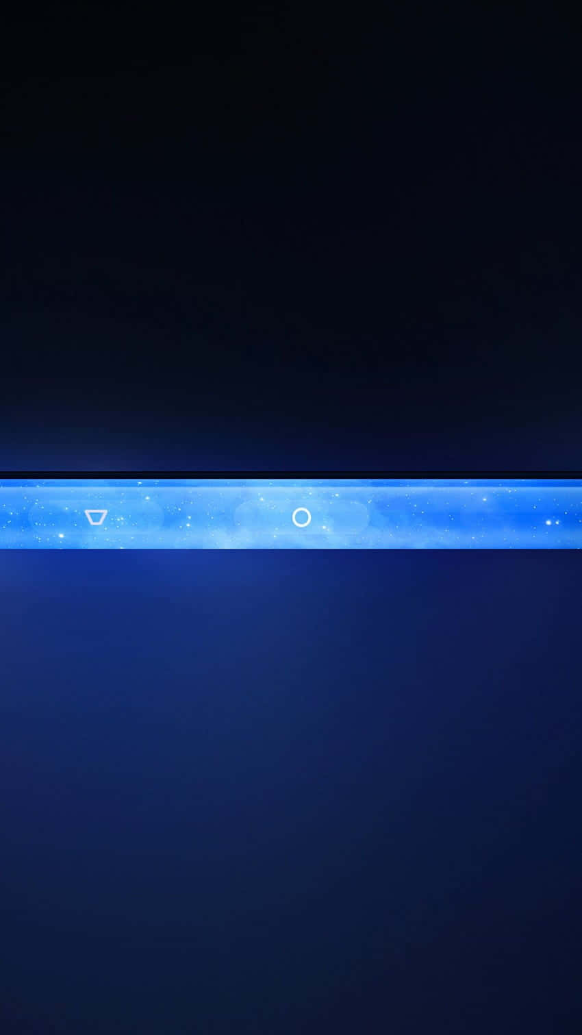 Android 10, glowing blue cosmic band, deep black void, HD Phone Wallpaper