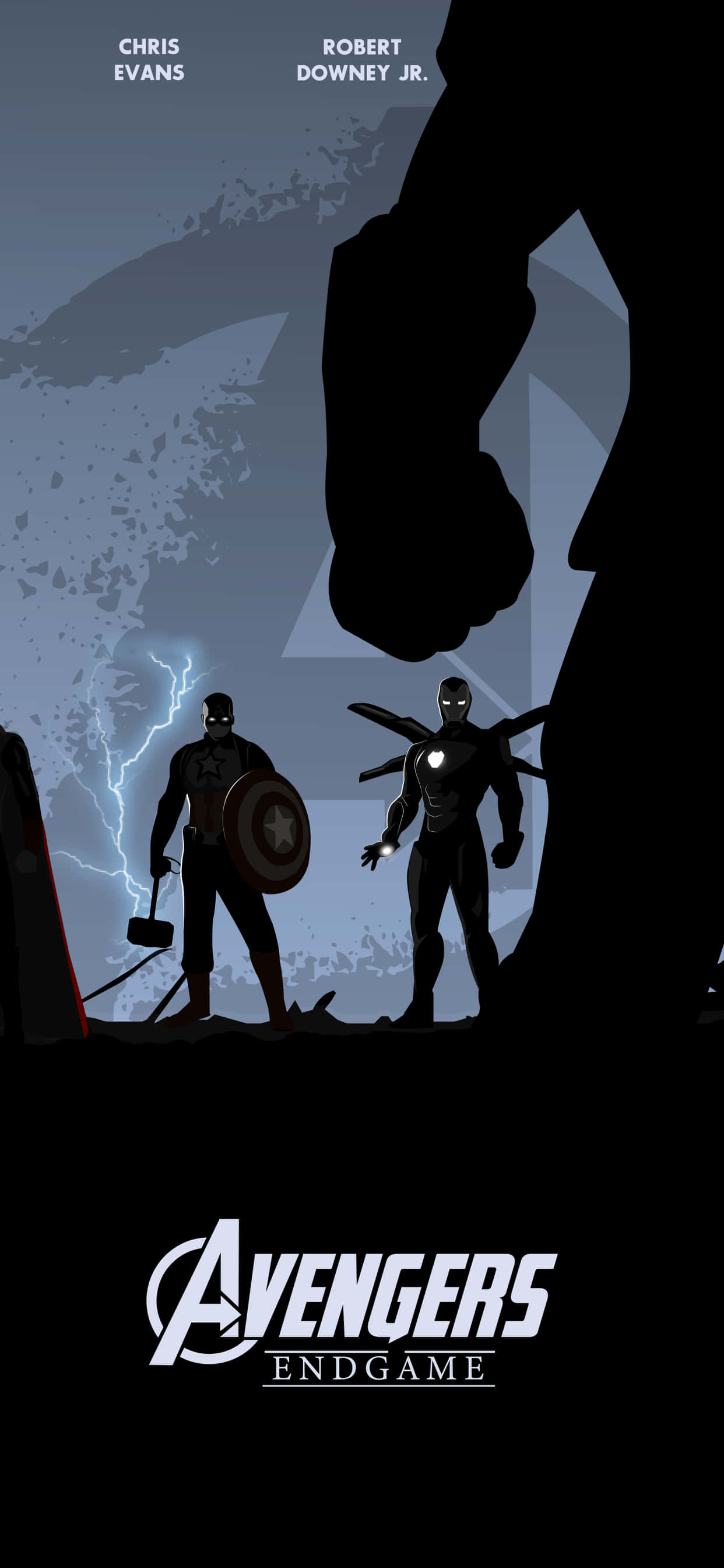 Avengers Endgame, iPhone, stormy sky, 2K Phone Wallpaper