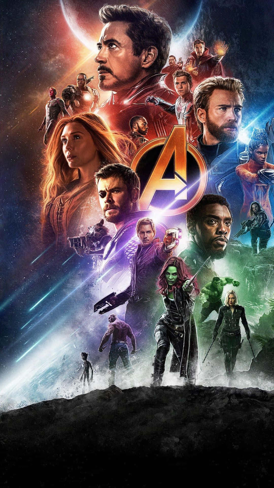 Avengers Endgame, iPhone, starry nebula, Full HD Phone Wallpaper