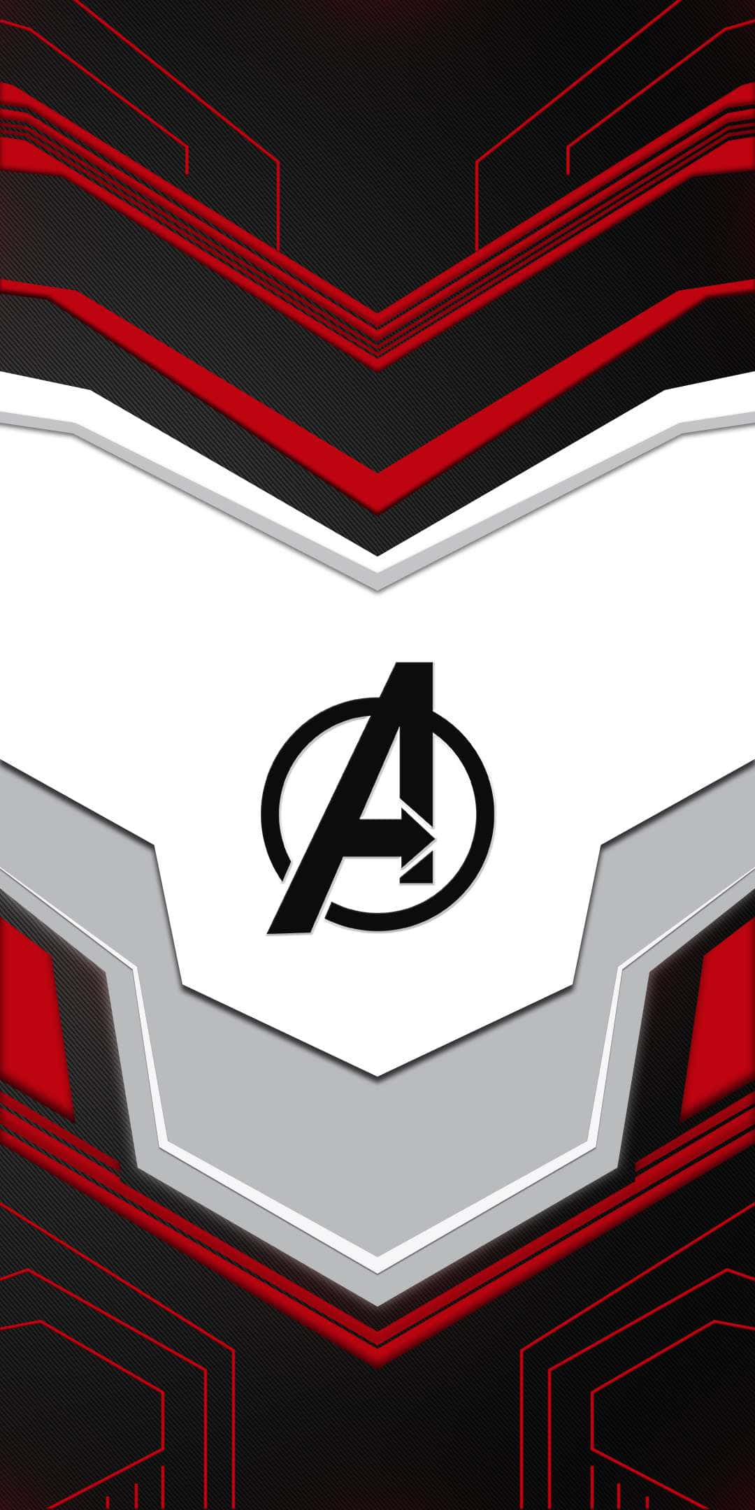 Avengers Endgame, Avengers logo, white hexagon, Full HD Phone Wallpaper