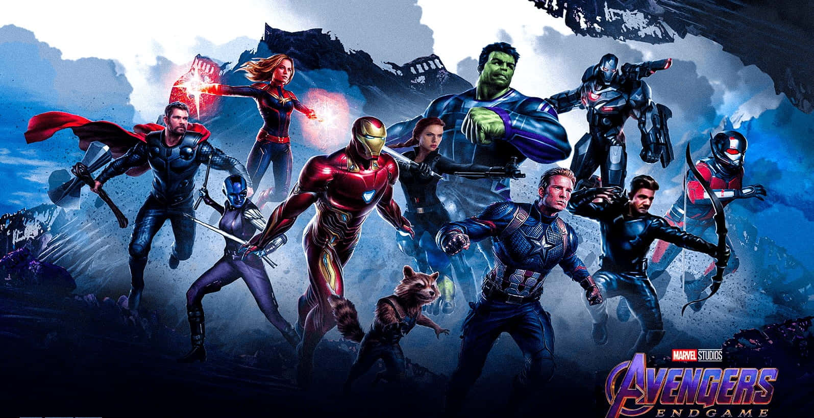 Avengers Endgame, heroes, dynamic battle poses, HD Desktop Wallpaper