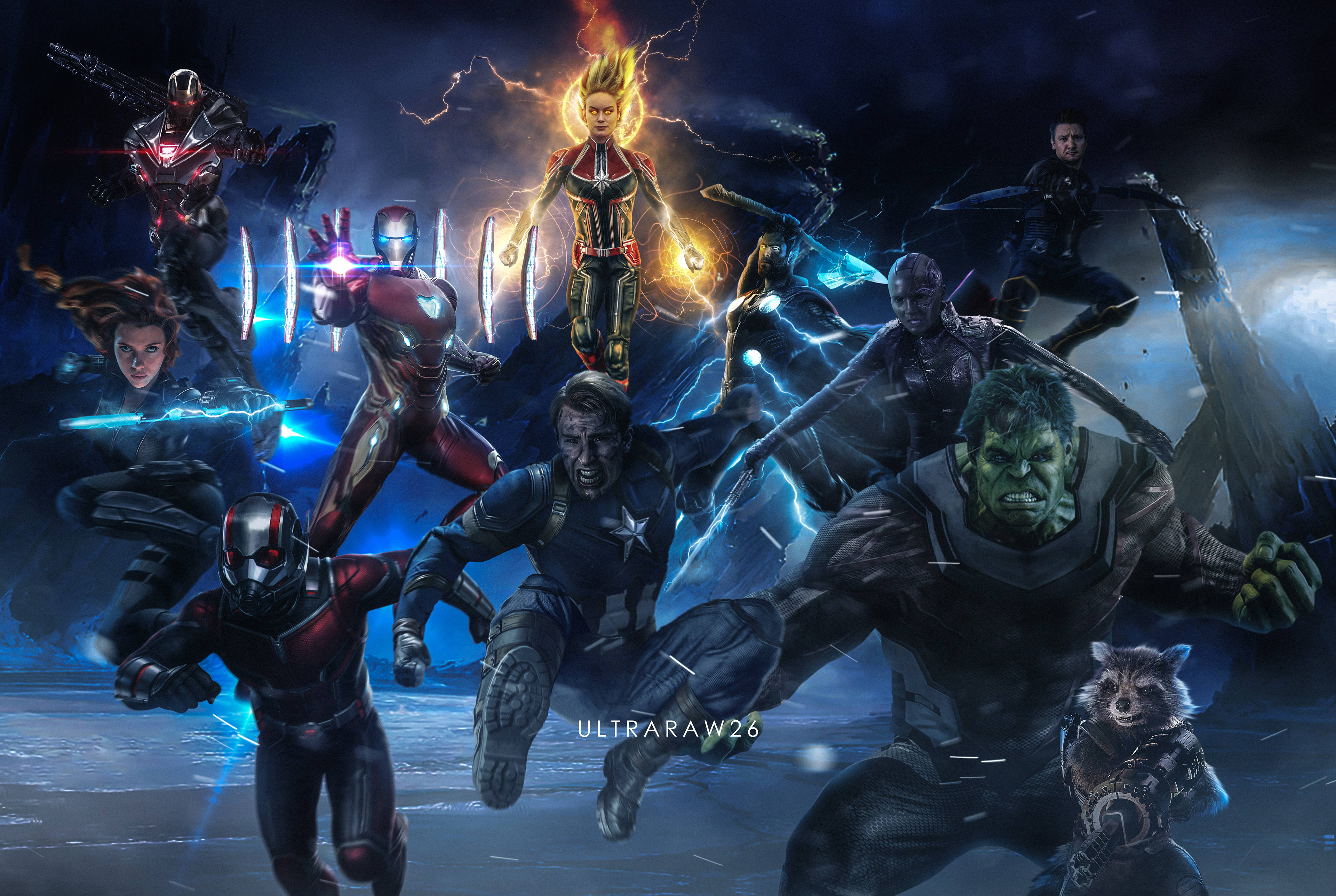 Avengers Endgame, battlefield, superheroes, 4K Desktop Wallpaper