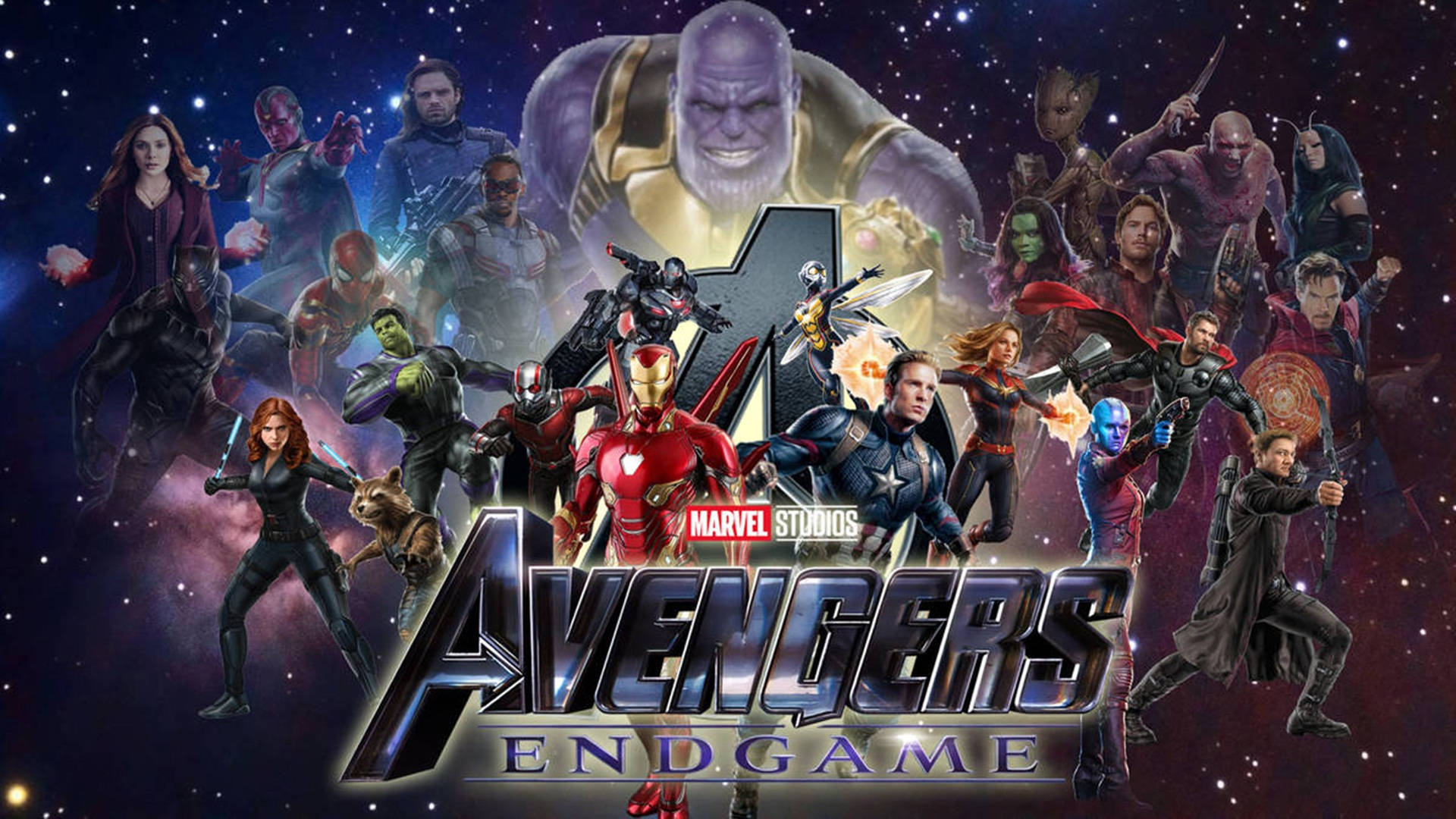 Avengers Endgame, Avengers, cosmic battle poses, Full HD Desktop Wallpaper