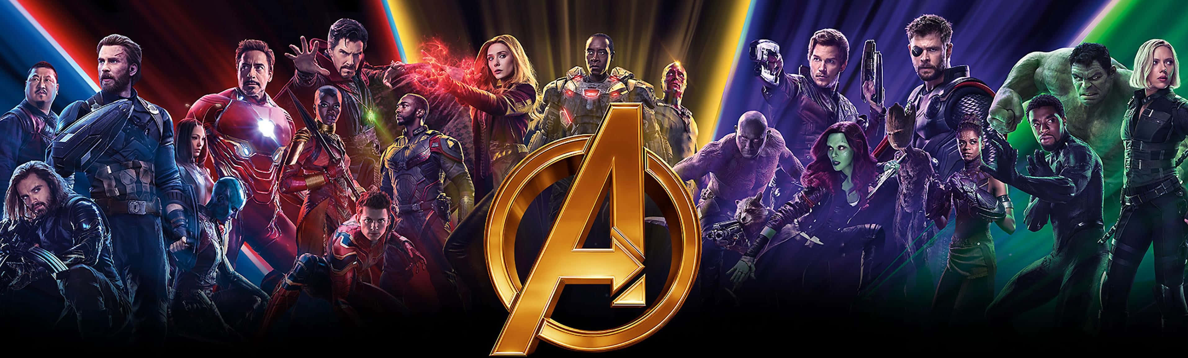 Avengers, superhero team, cosmic background, 2K Desktop Wallpaper