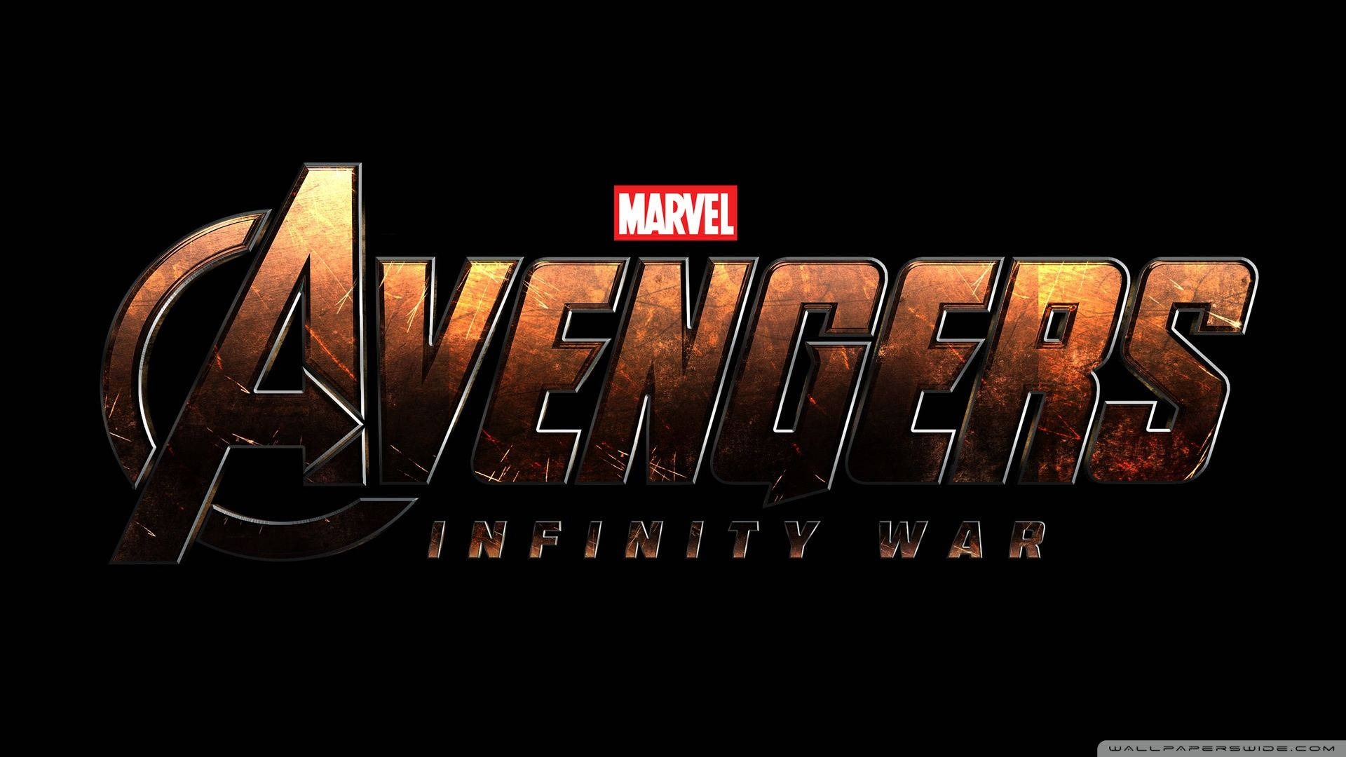 Avengers Infinity War, metallic bronze, gold, Full HD Desktop Wallpaper