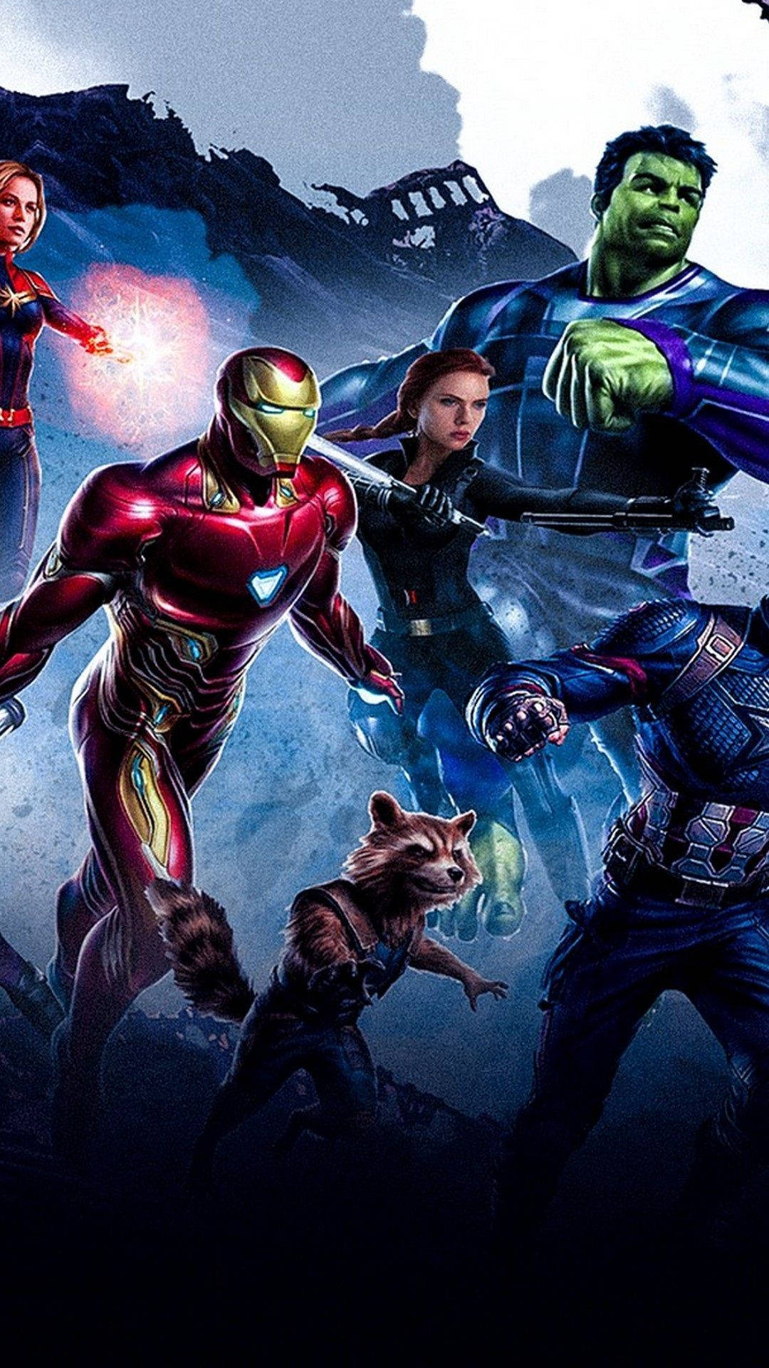 Avengers, iPhone X, blue clouds, Full HD Phone Wallpaper