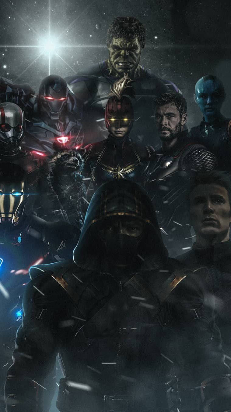 Avengers iPhone X, black, space, HD Phone Wallpaper