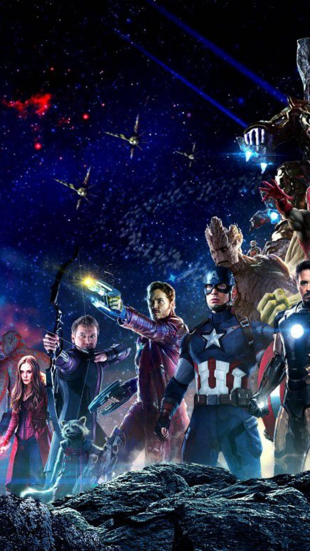 Avengers, iPhone, rocky planet, Full HD Phone Wallpaper
