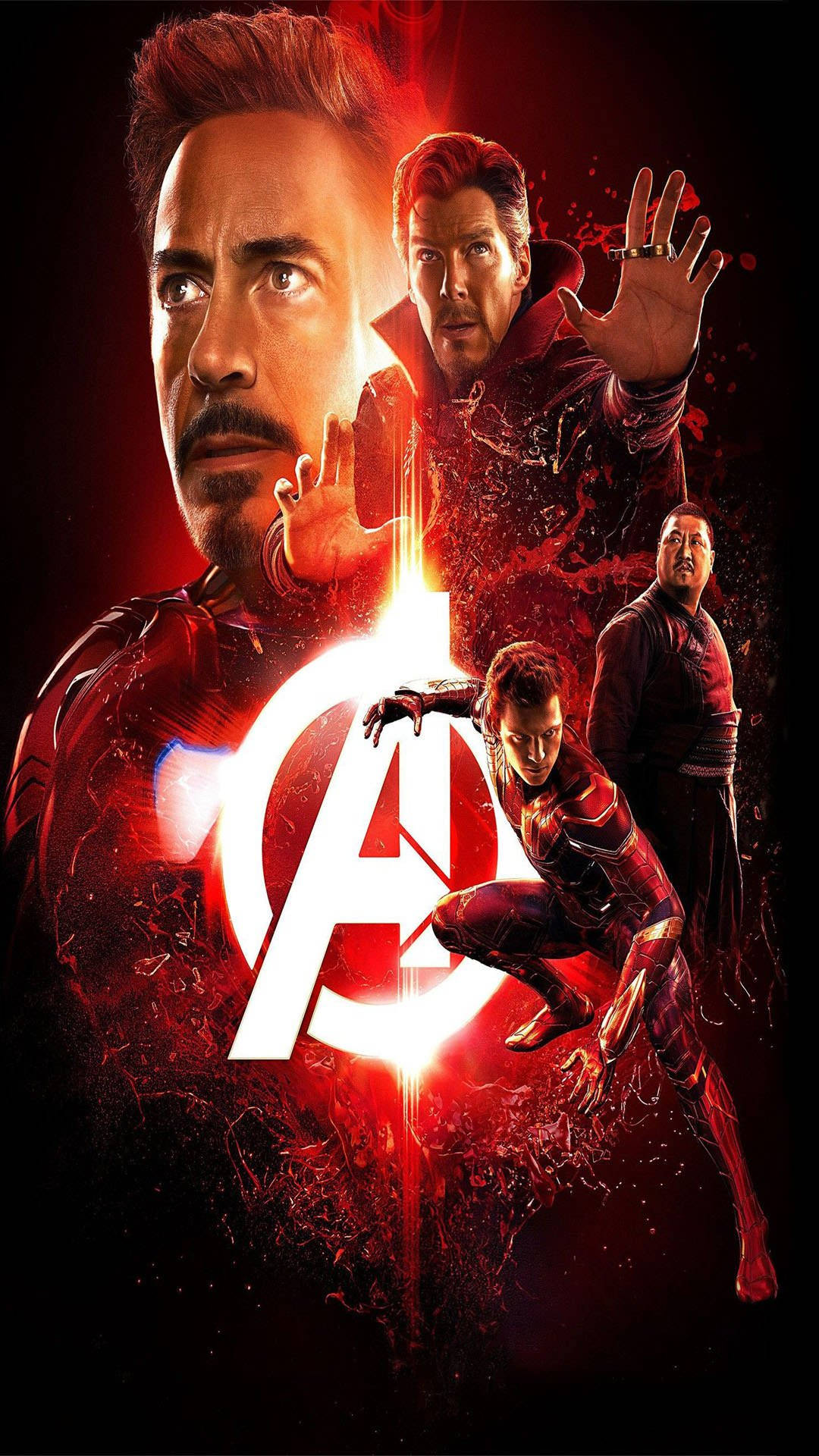 Avengers, Avengers logo, red, Full HD Phone Wallpaper